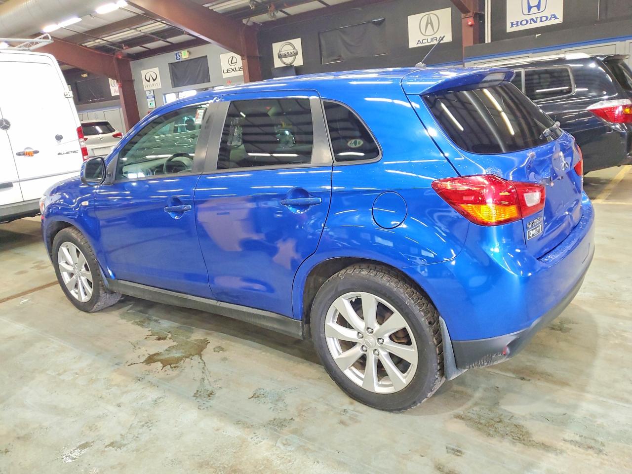 2015 Mitsubishi Outlander Sport Es Синий vin: 4A4AR3AU0FE051130