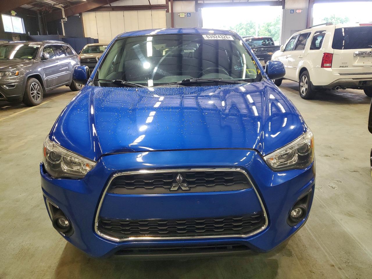 2015 Mitsubishi Outlander Sport Es Синий vin: 4A4AR3AU0FE051130
