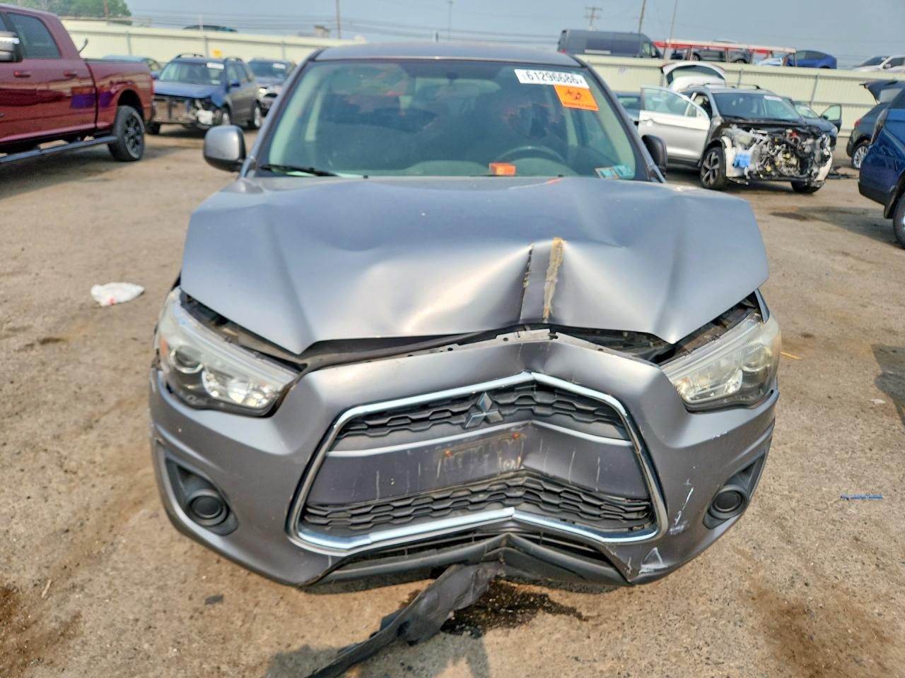 2015 Mitsubishi Outlander Sport Es Gray vin: 4A4AR3AU1FE013132