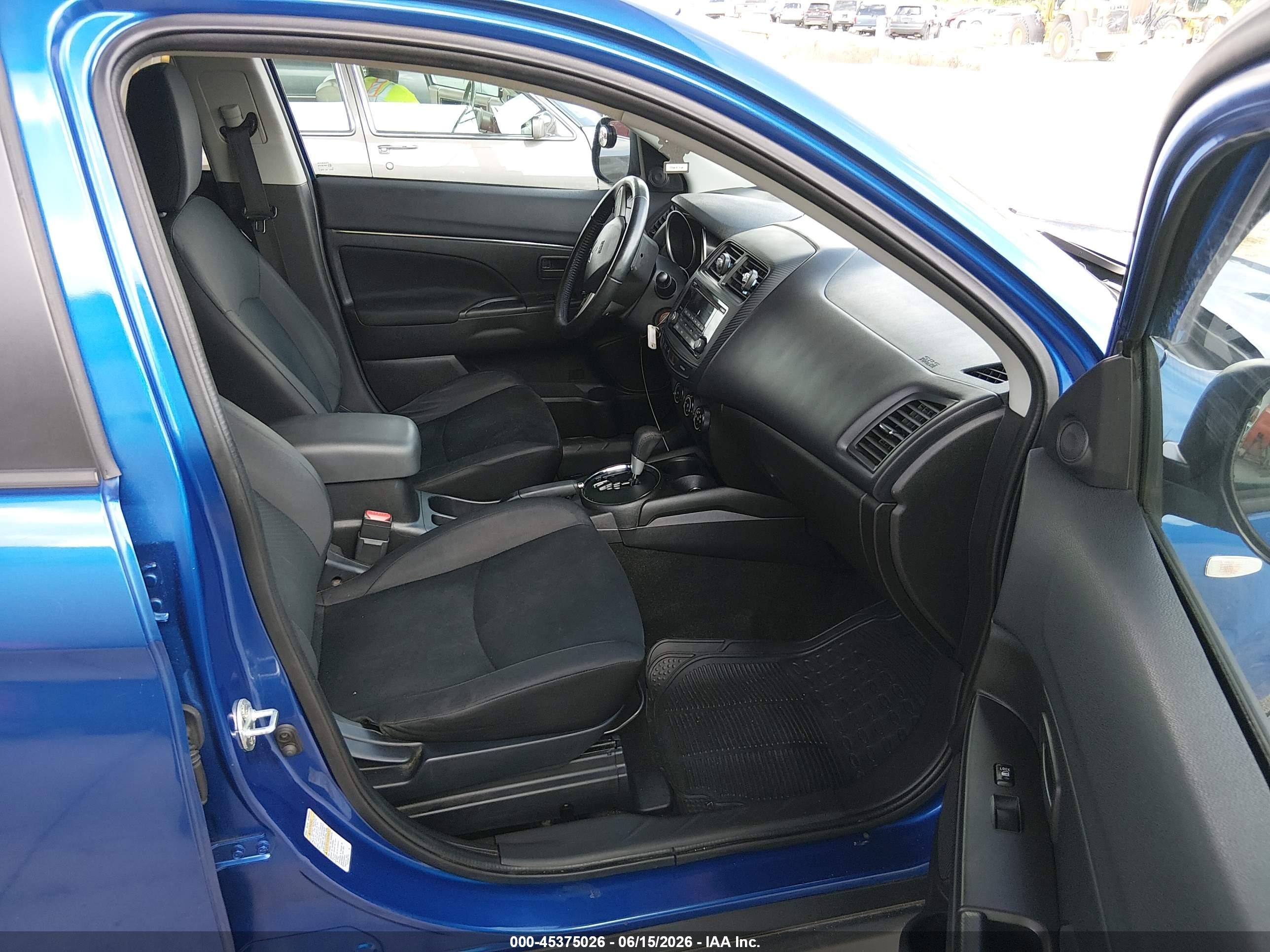 2015 Mitsubishi Outlander Sport Es Blue vin: 4A4AR3AU1FE025152