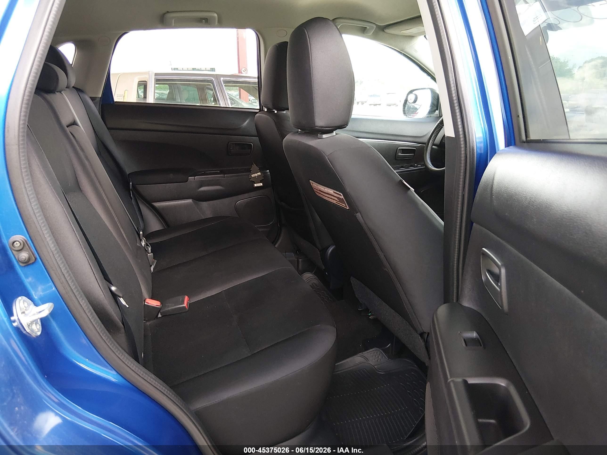 2015 Mitsubishi Outlander Sport Es Blue vin: 4A4AR3AU1FE025152