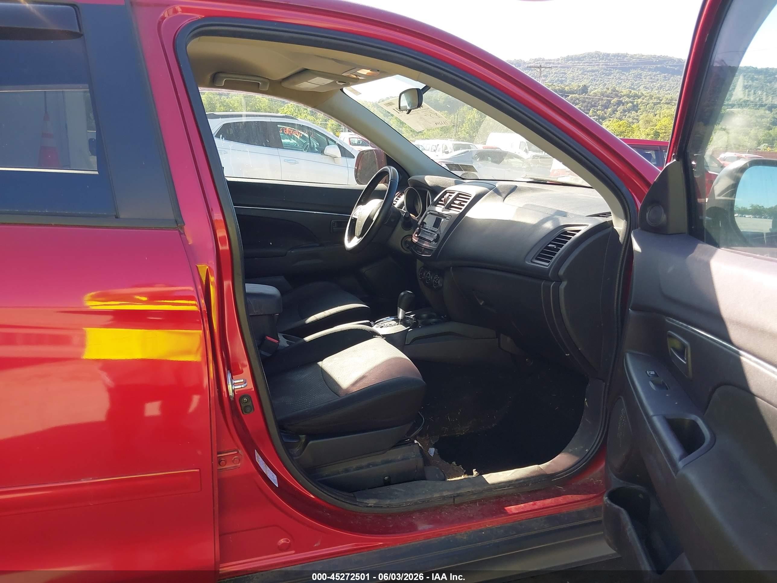 2015 Mitsubishi Outlander Sport Es Red vin: 4A4AR3AU1FE031419