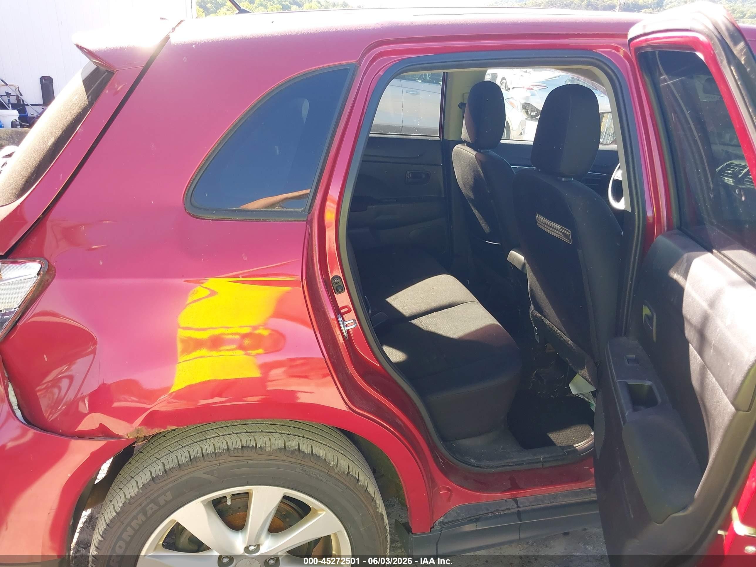 2015 Mitsubishi Outlander Sport Es Red vin: 4A4AR3AU1FE031419