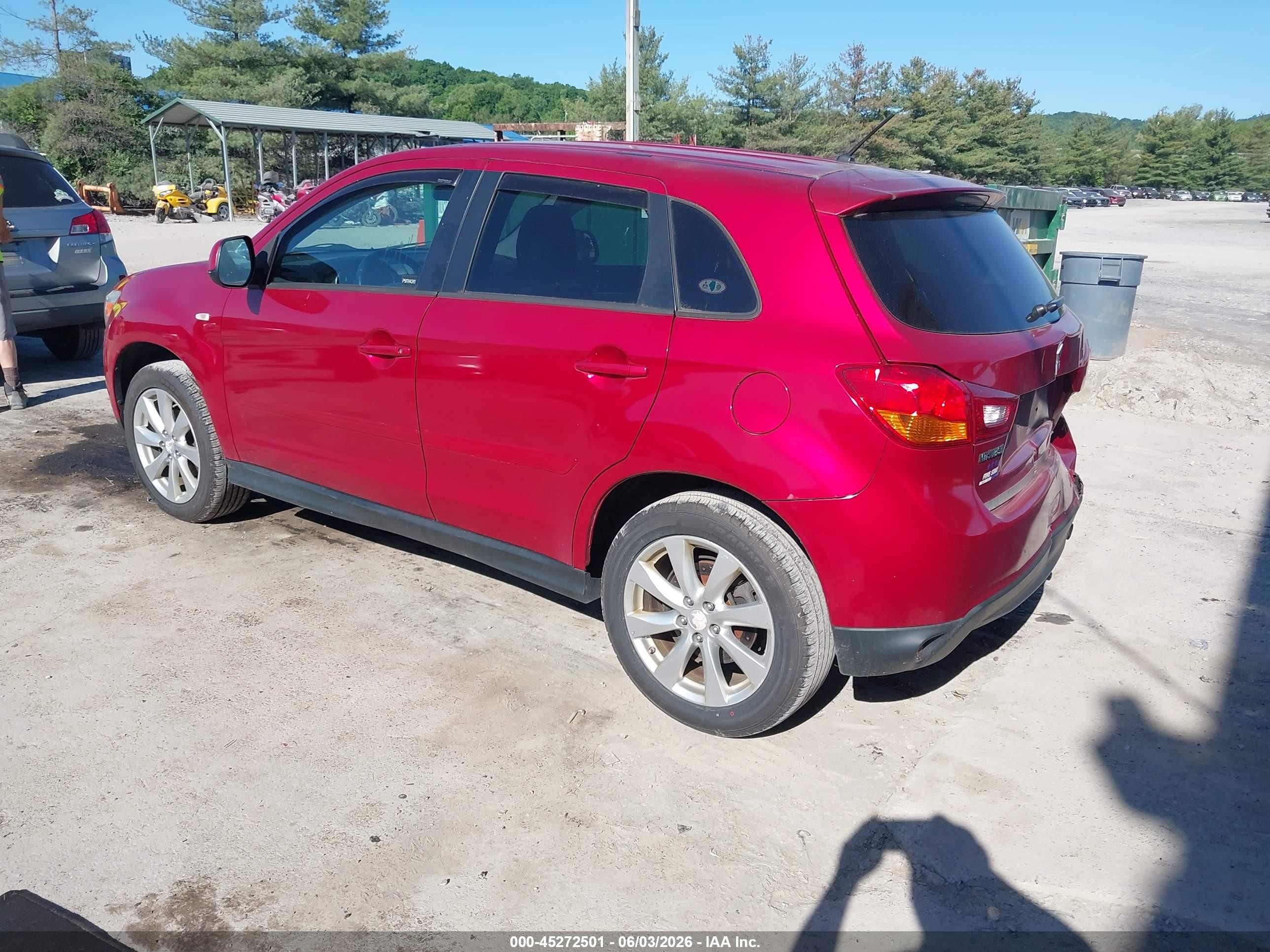 2015 Mitsubishi Outlander Sport Es Red vin: 4A4AR3AU1FE031419
