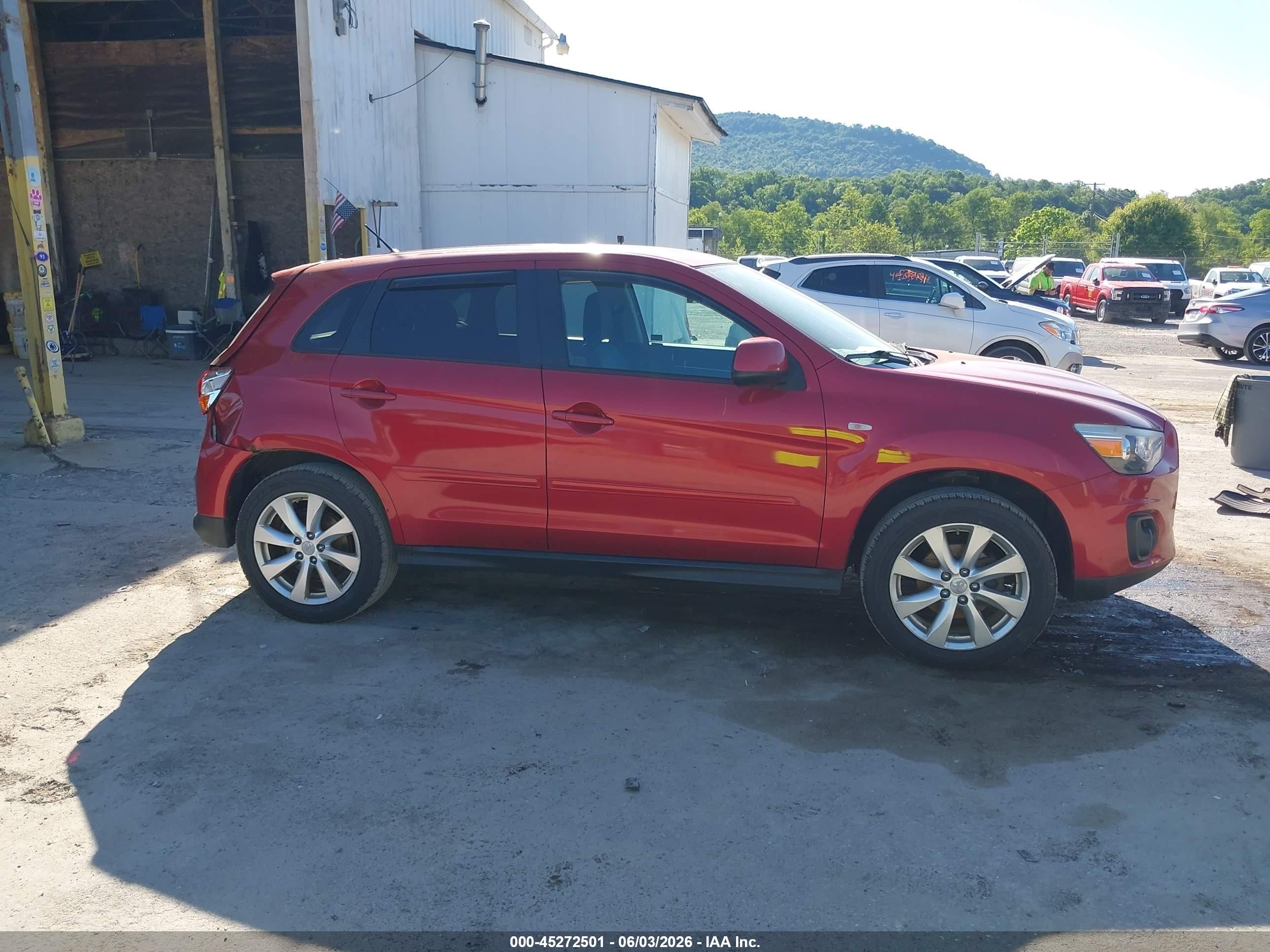 2015 Mitsubishi Outlander Sport Es Red vin: 4A4AR3AU1FE031419