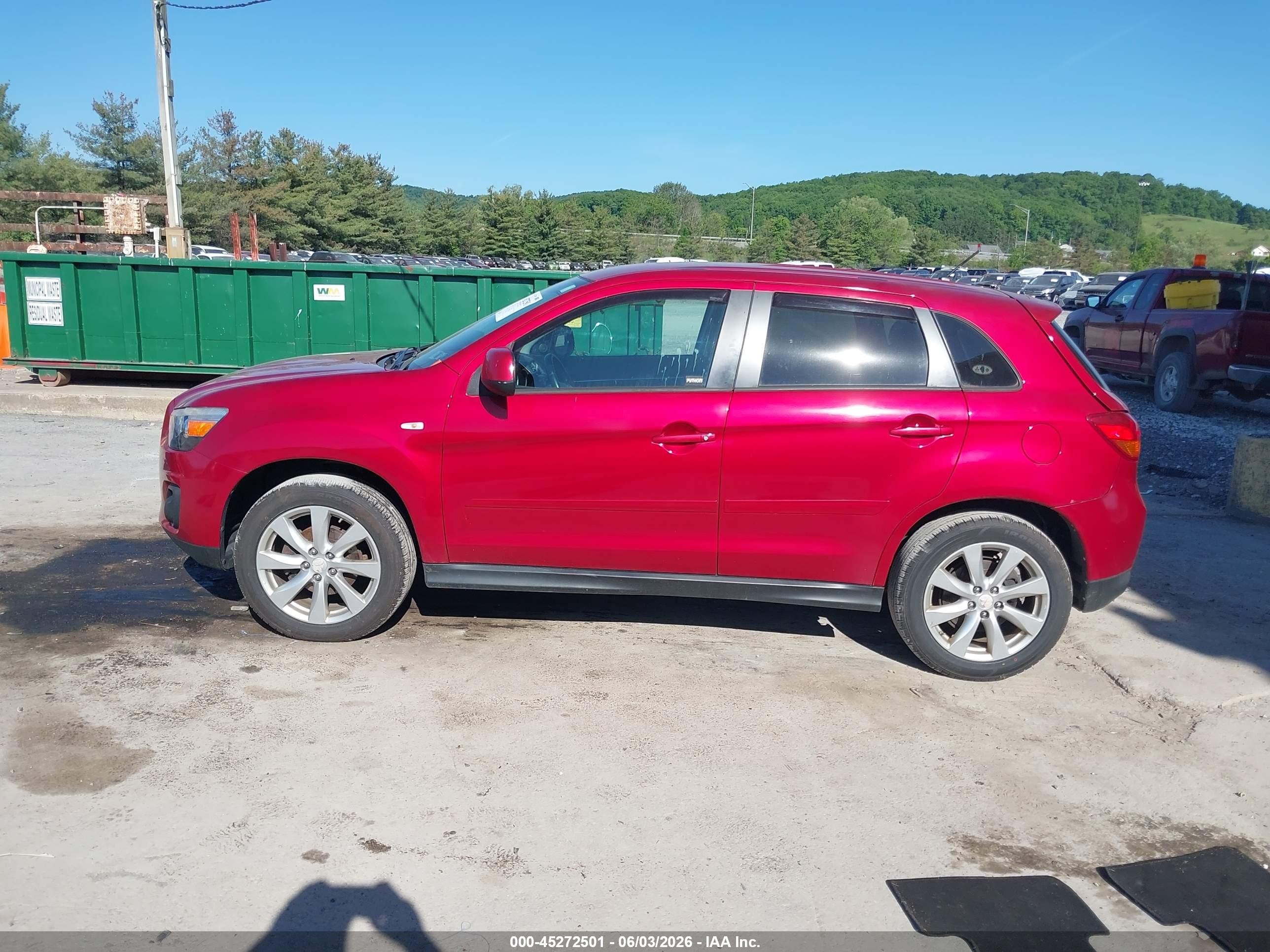 2015 Mitsubishi Outlander Sport Es Red vin: 4A4AR3AU1FE031419