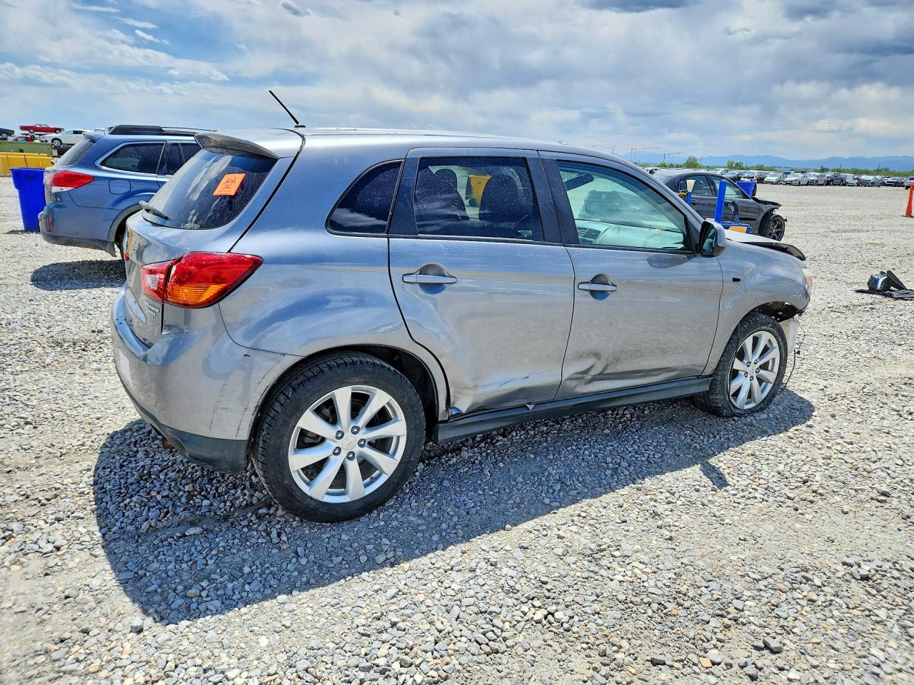 2013 Mitsubishi Outlander Sport Es Gray vin: 4A4AR3AU2DE024332