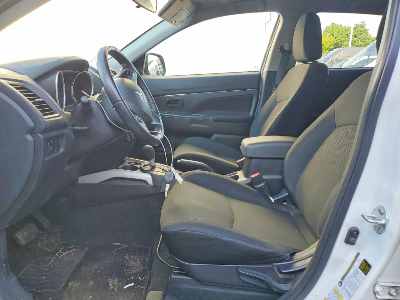 2014 Mitsubishi Outlander Sport Es White vin: 4A4AR3AU2EE003451