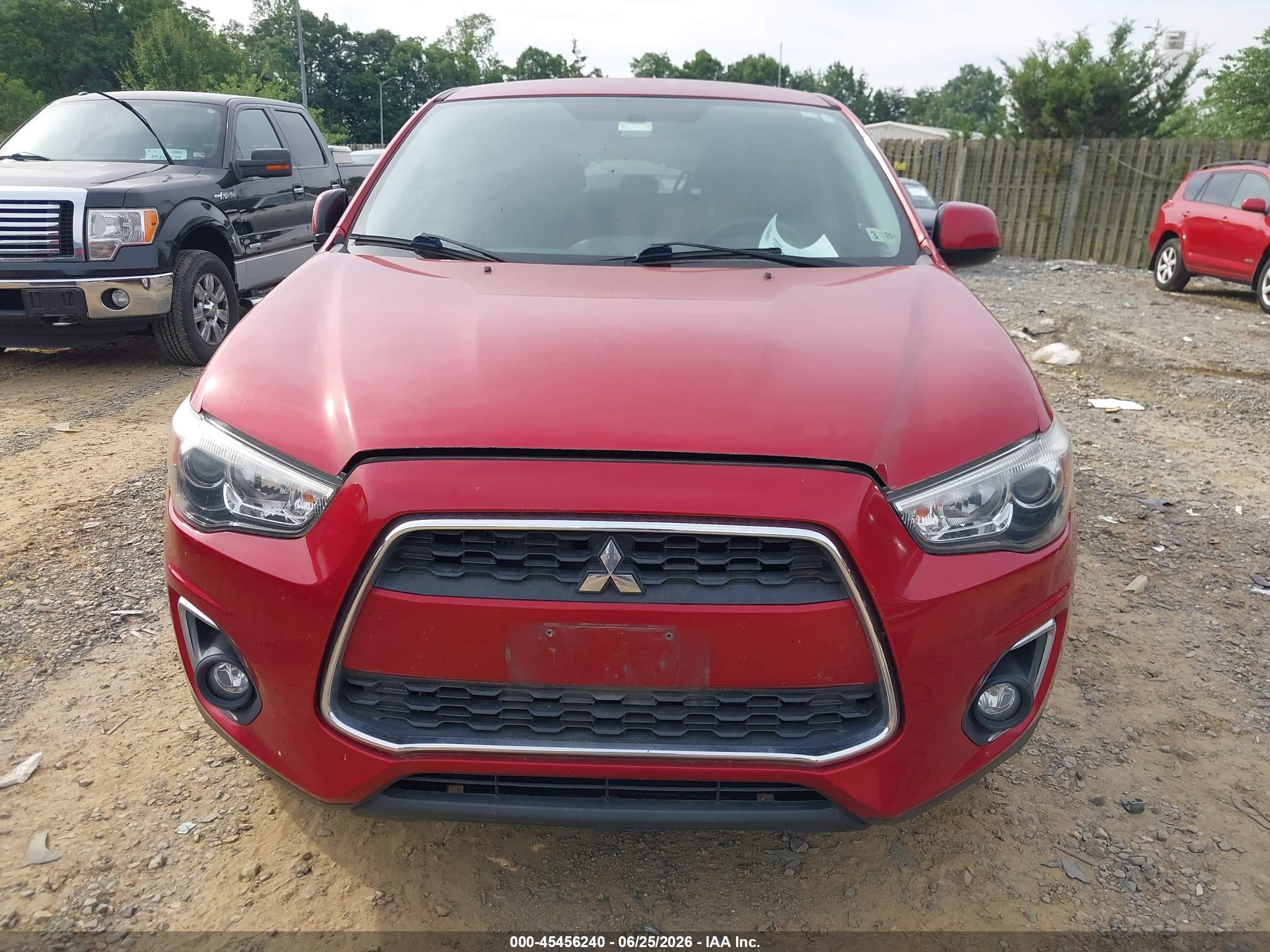 2015 Mitsubishi Outlander Sport Es Red vin: 4A4AR3AU2FE015875