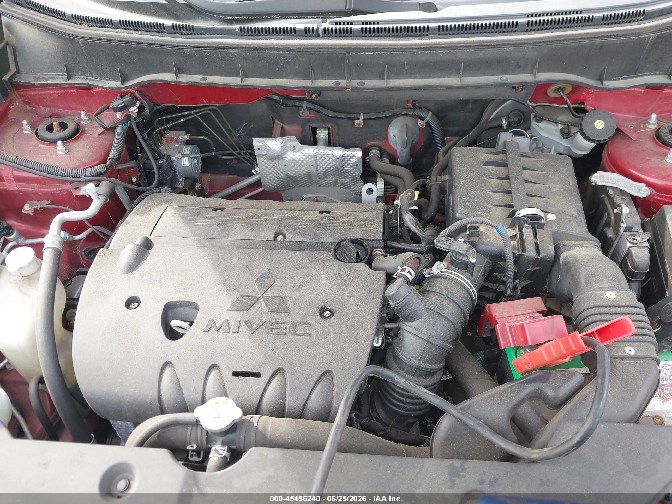 2015 Mitsubishi Outlander Sport Es Red vin: 4A4AR3AU2FE015875