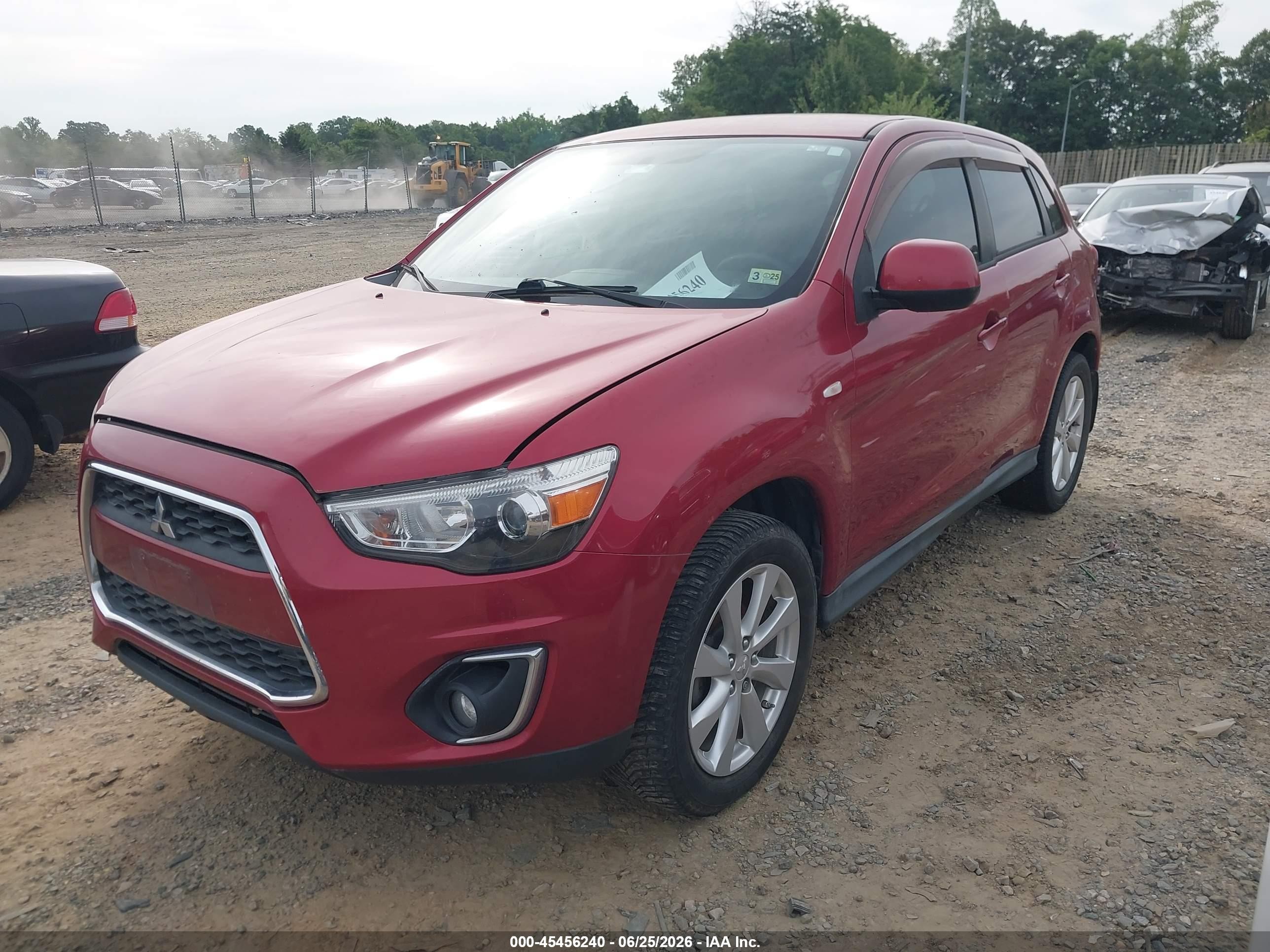 2015 Mitsubishi Outlander Sport Es Red vin: 4A4AR3AU2FE015875