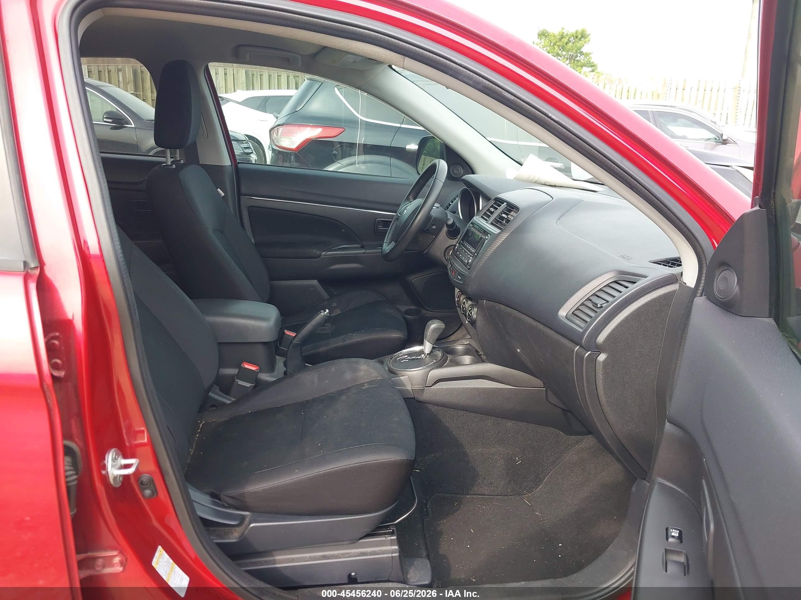 2015 Mitsubishi Outlander Sport Es Red vin: 4A4AR3AU2FE015875