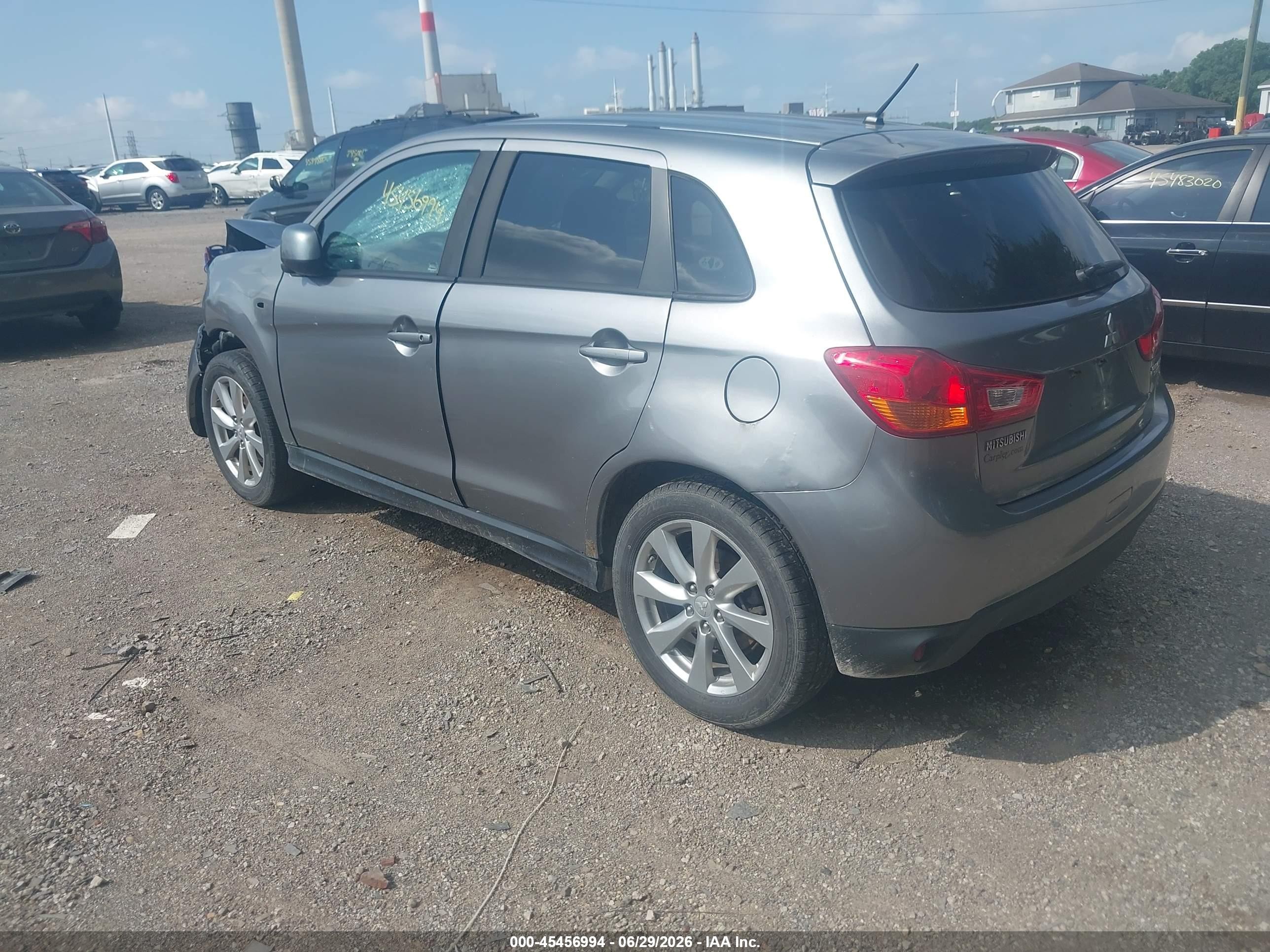 2015 Mitsubishi Outlander Sport Es Серый vin: 4A4AR3AU2FE056863