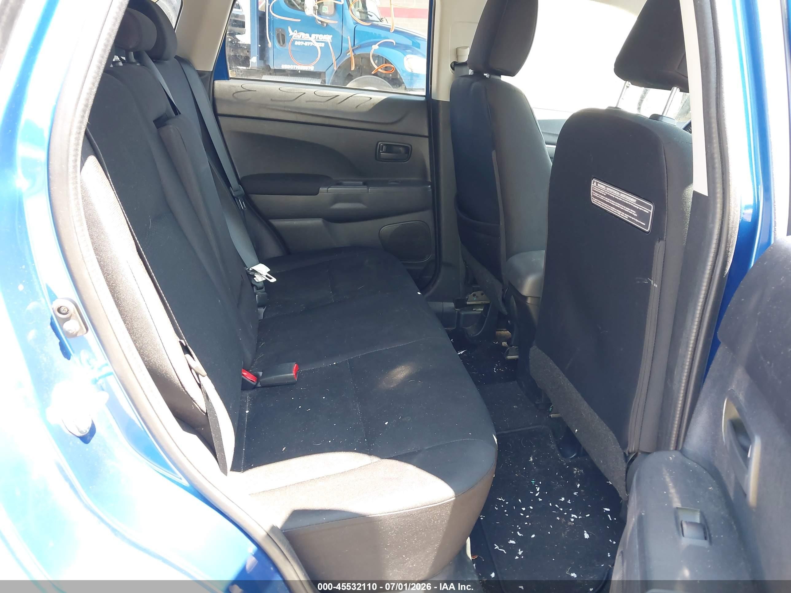 2015 Mitsubishi Outlander Sport Es Blue vin: 4A4AR3AU2FE057110
