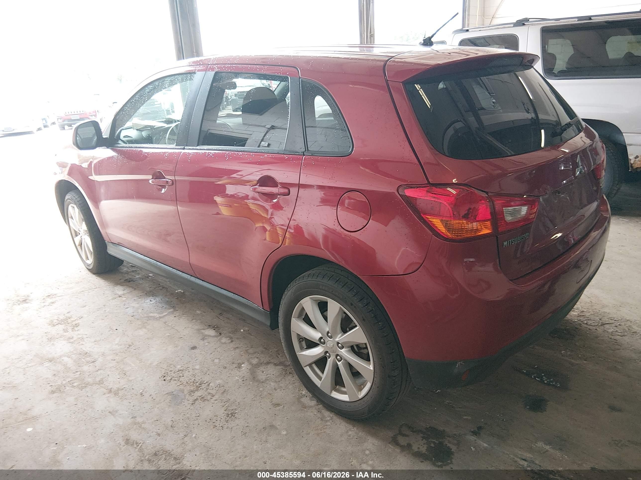 2014 Mitsubishi Outlander Sport Es Красный vin: 4A4AR3AU3EE021909