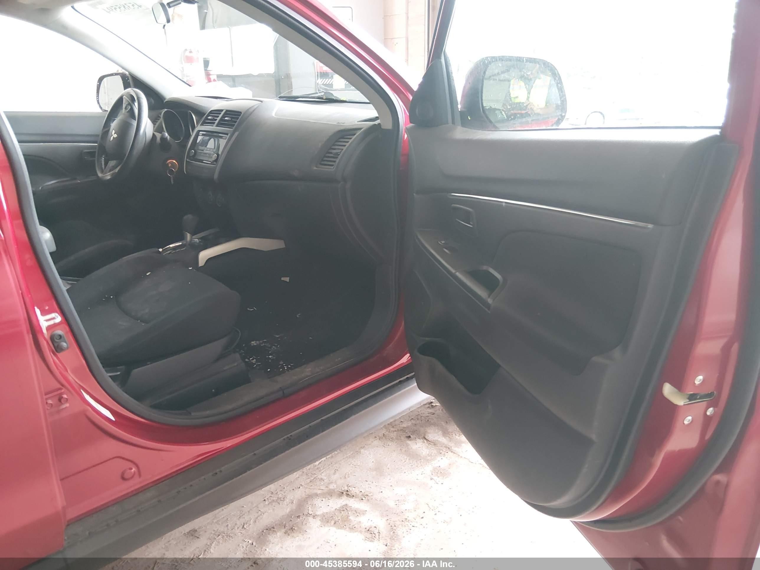 2014 Mitsubishi Outlander Sport Es Красный vin: 4A4AR3AU3EE021909