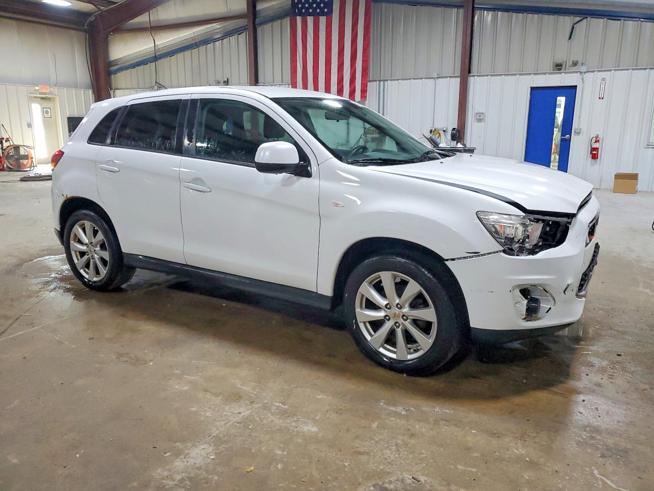 2015 Mitsubishi Outlander Sport Es White vin: 4A4AR3AU3FE027467