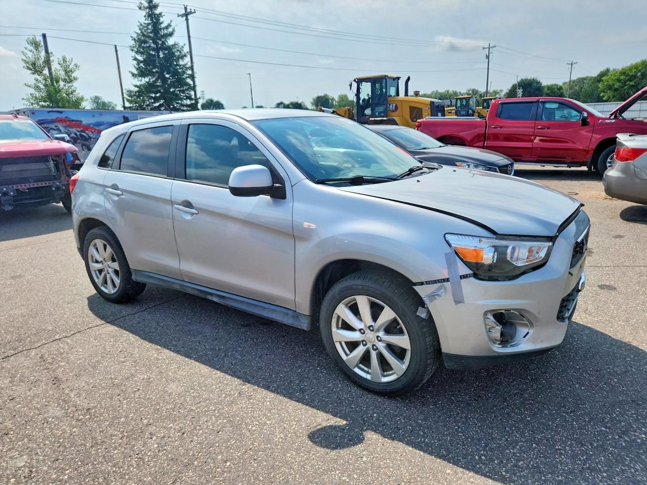 2015 Mitsubishi Outlander Sport Es Silver vin: 4A4AR3AU3FE038534