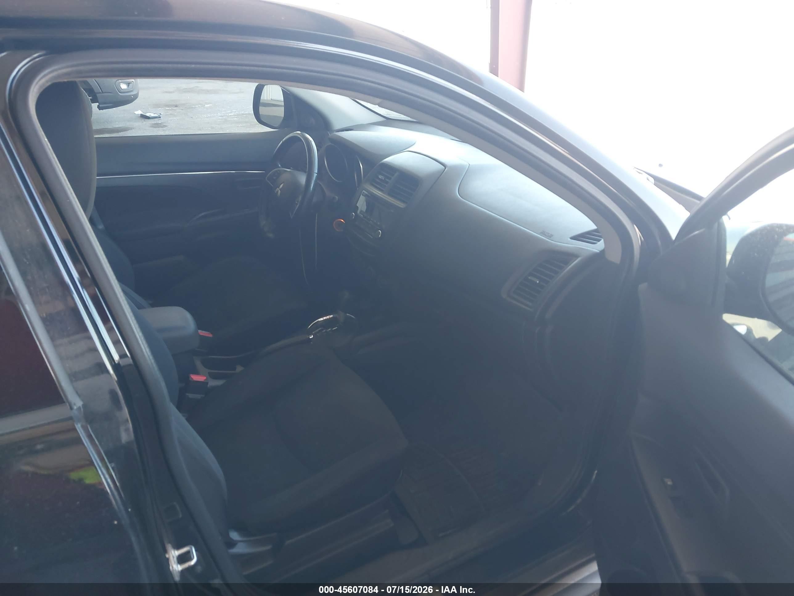2015 Mitsubishi Outlander Sport Es Black vin: 4A4AR3AU3FE040400