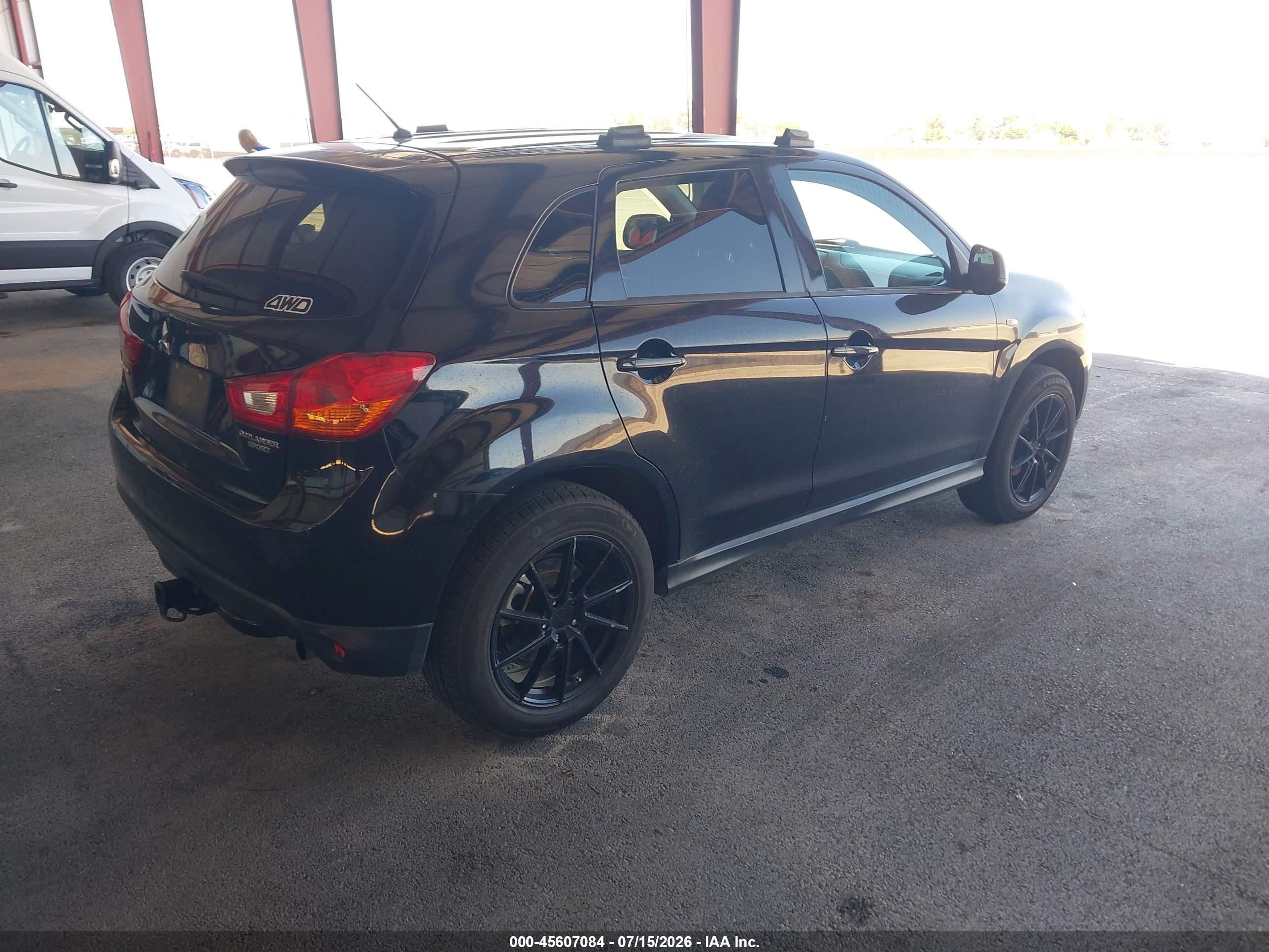 2015 Mitsubishi Outlander Sport Es Black vin: 4A4AR3AU3FE040400