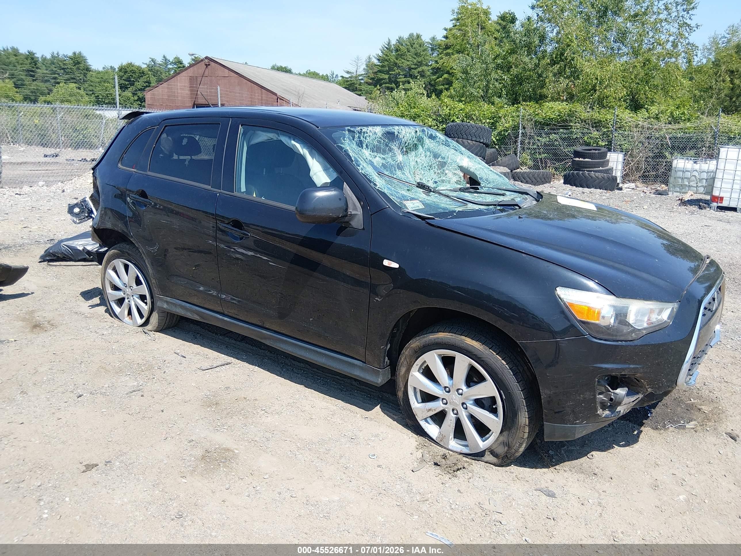 2015 Mitsubishi Outlander Sport Es Black vin: 4A4AR3AU3FE040753