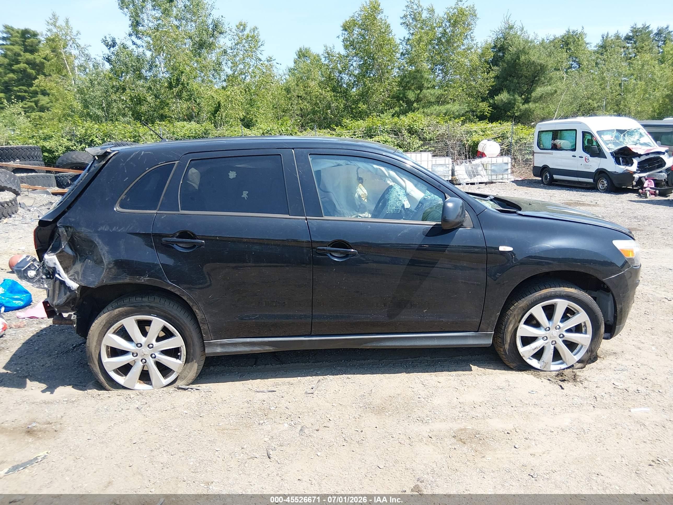 2015 Mitsubishi Outlander Sport Es Black vin: 4A4AR3AU3FE040753
