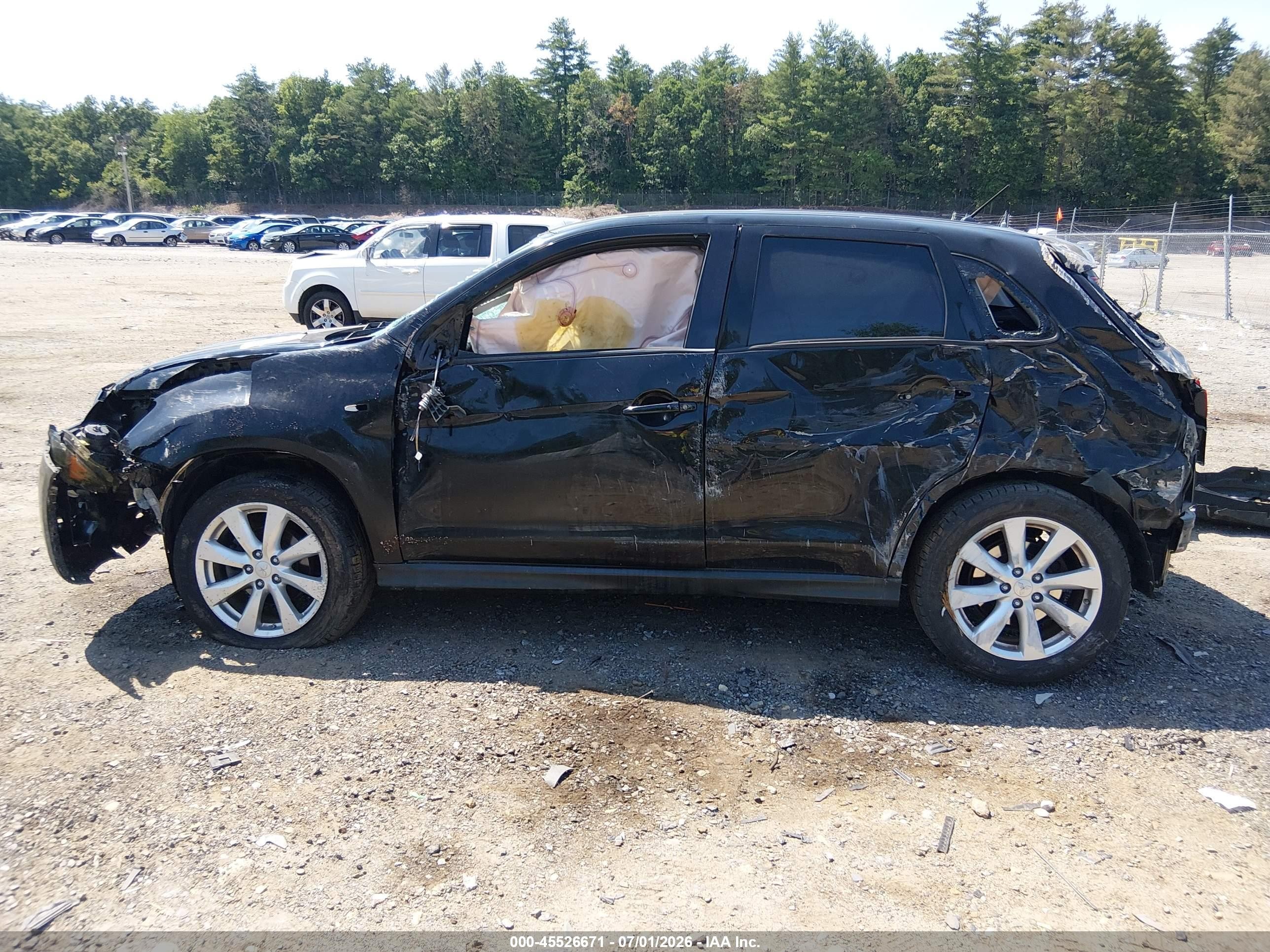 2015 Mitsubishi Outlander Sport Es Black vin: 4A4AR3AU3FE040753