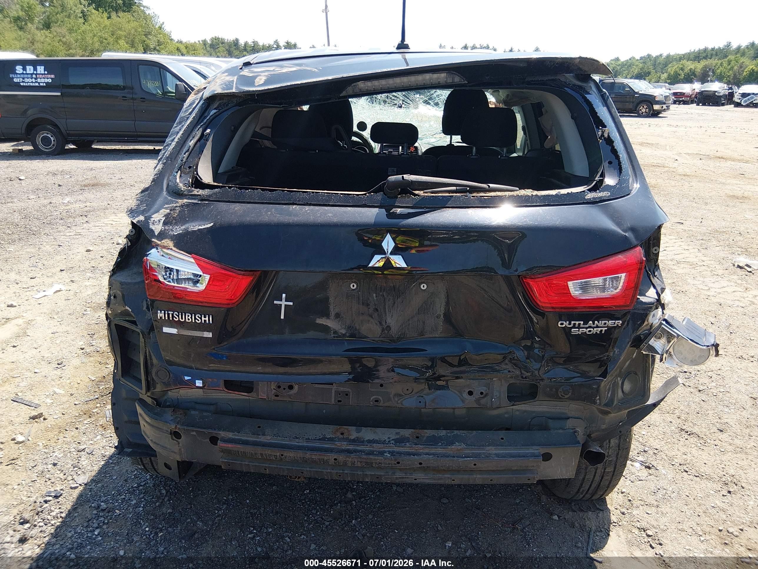 2015 Mitsubishi Outlander Sport Es Black vin: 4A4AR3AU3FE040753