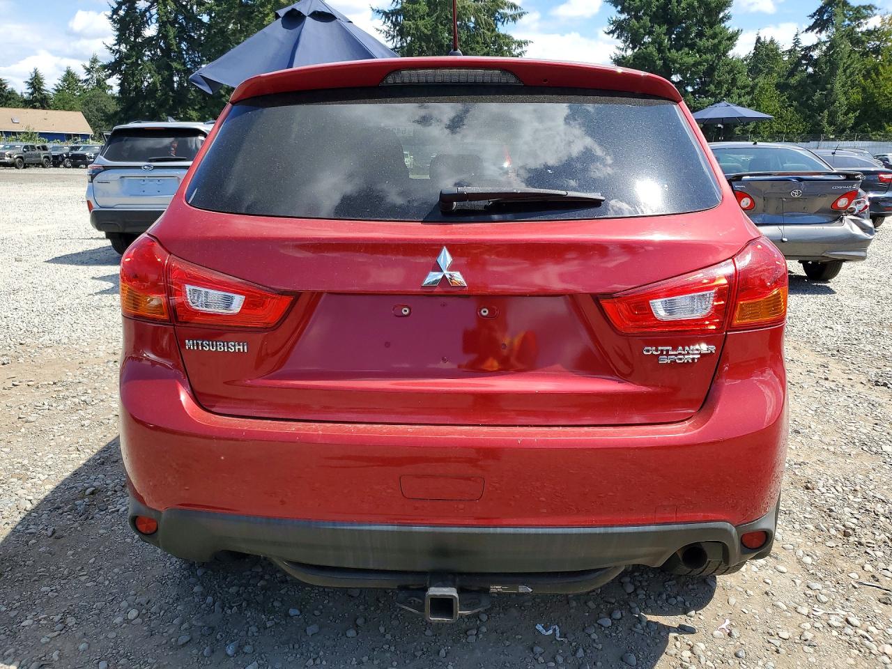 2015 Mitsubishi Outlander Sport Es Красный vin: 4A4AR3AU3FE054121