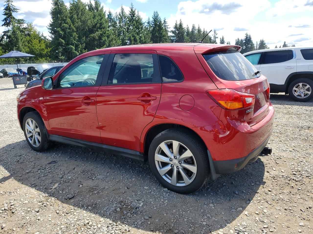 2015 Mitsubishi Outlander Sport Es Красный vin: 4A4AR3AU3FE054121