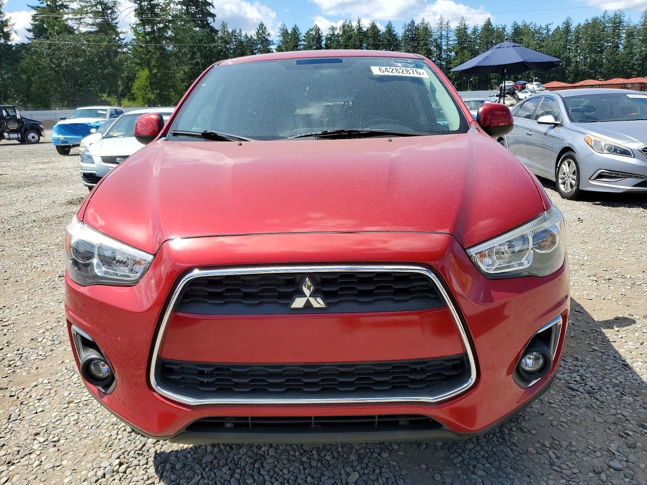 2015 Mitsubishi Outlander Sport Es Красный vin: 4A4AR3AU3FE054121