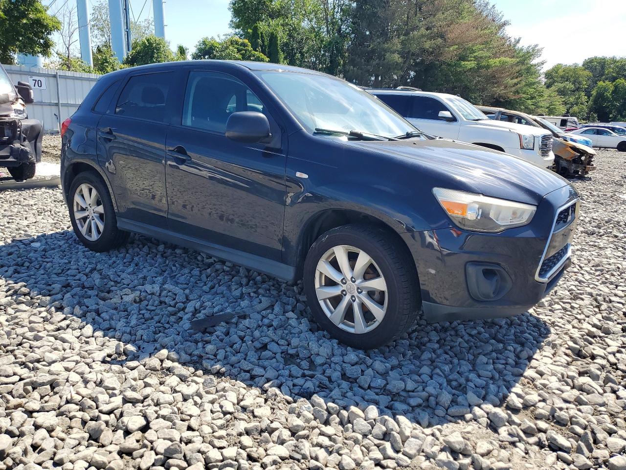 2013 Mitsubishi Outlander Sport Es Black vin: 4A4AR3AU4DE018600
