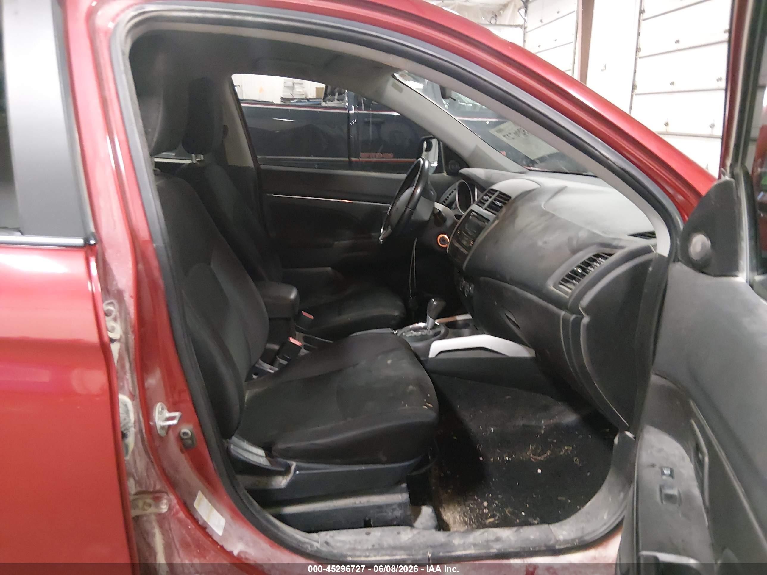 2014 Mitsubishi Outlander Sport Es Red vin: 4A4AR3AU4EE004598