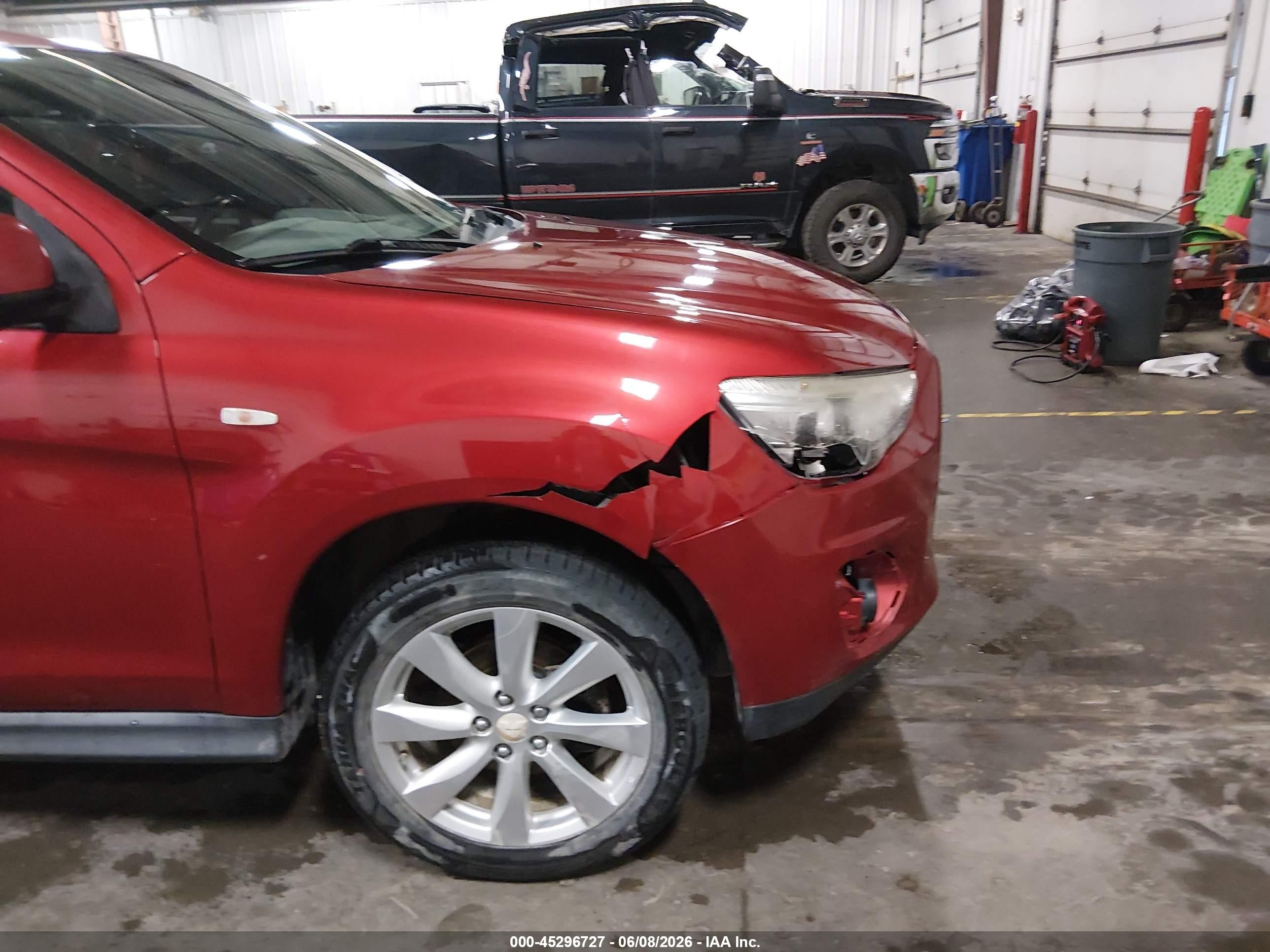 2014 Mitsubishi Outlander Sport Es Red vin: 4A4AR3AU4EE004598