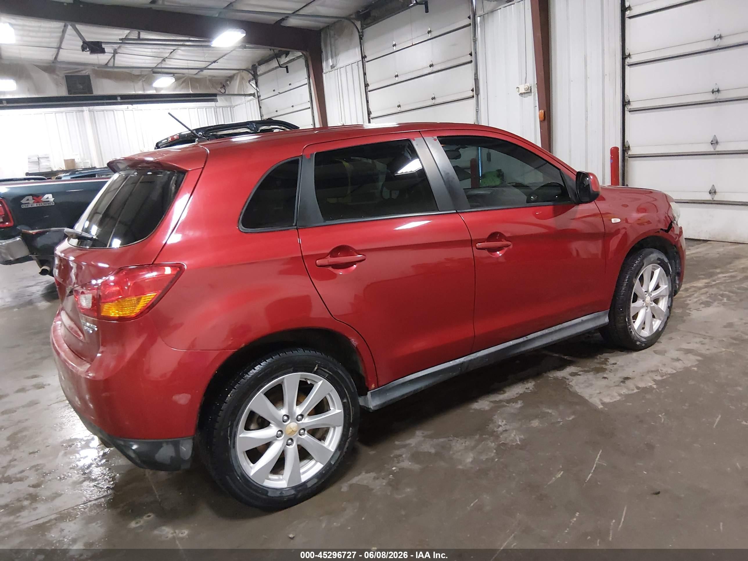 2014 Mitsubishi Outlander Sport Es Red vin: 4A4AR3AU4EE004598