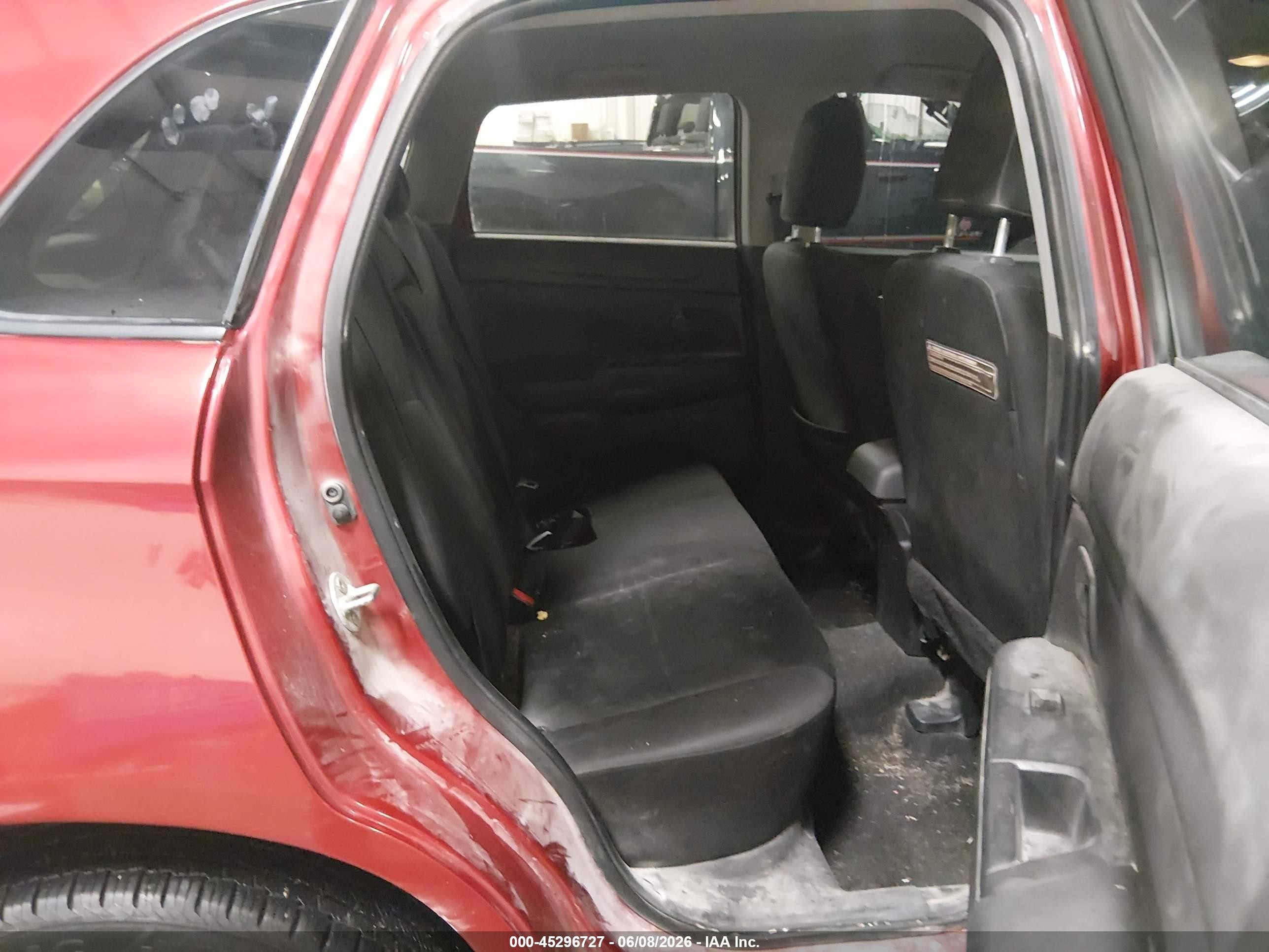 2014 Mitsubishi Outlander Sport Es Red vin: 4A4AR3AU4EE004598