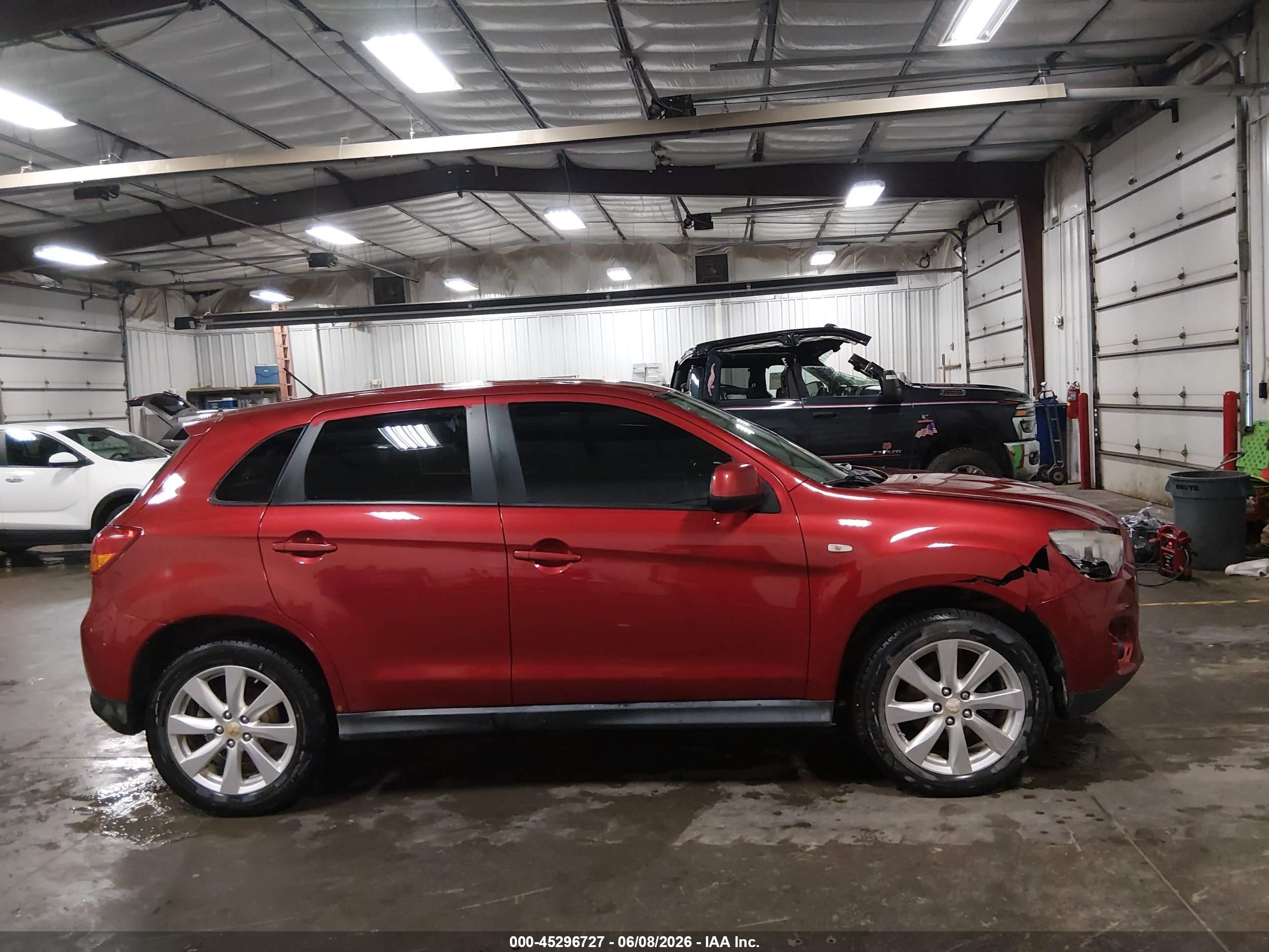 2014 Mitsubishi Outlander Sport Es Red vin: 4A4AR3AU4EE004598