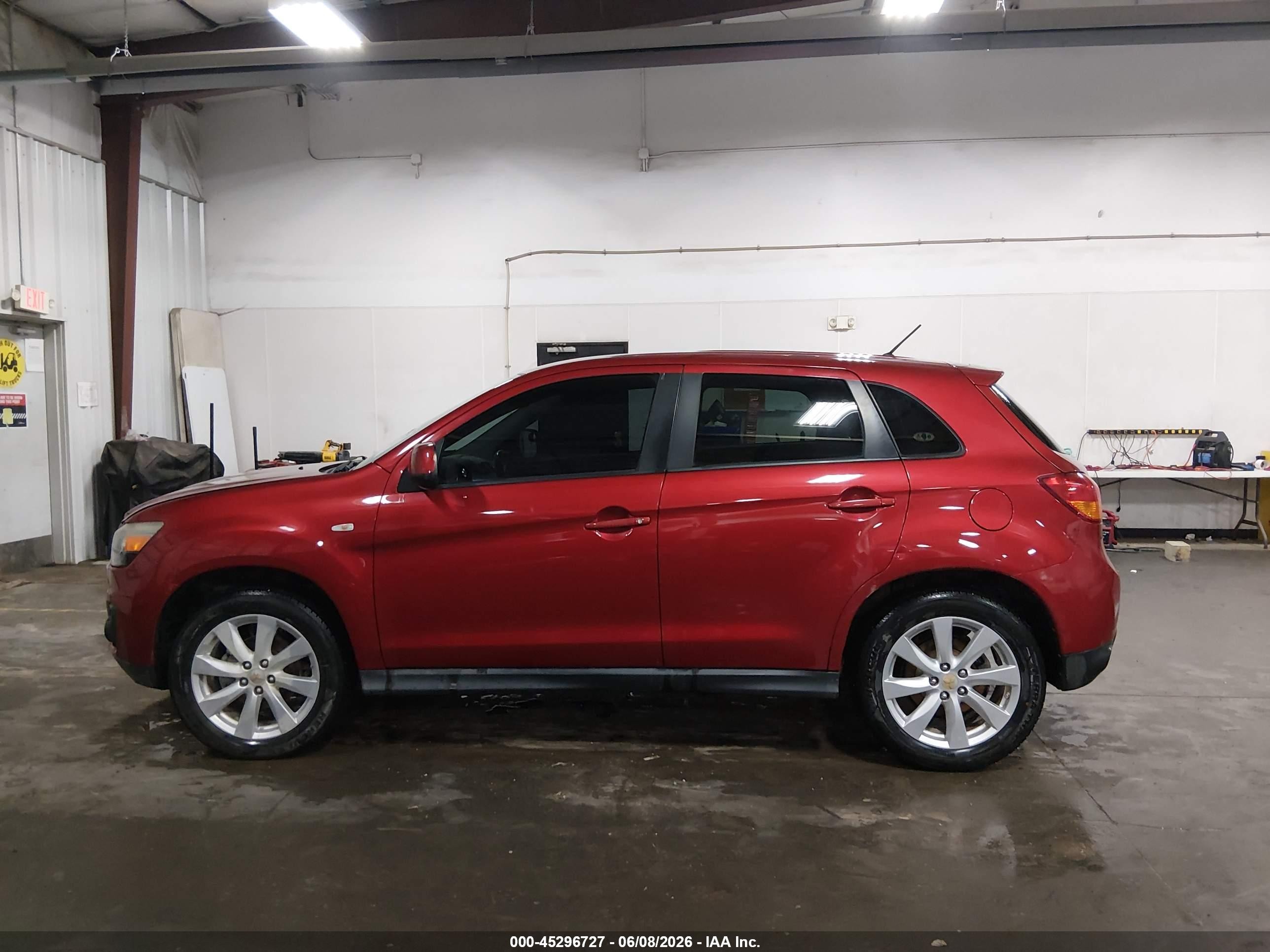 2014 Mitsubishi Outlander Sport Es Red vin: 4A4AR3AU4EE004598