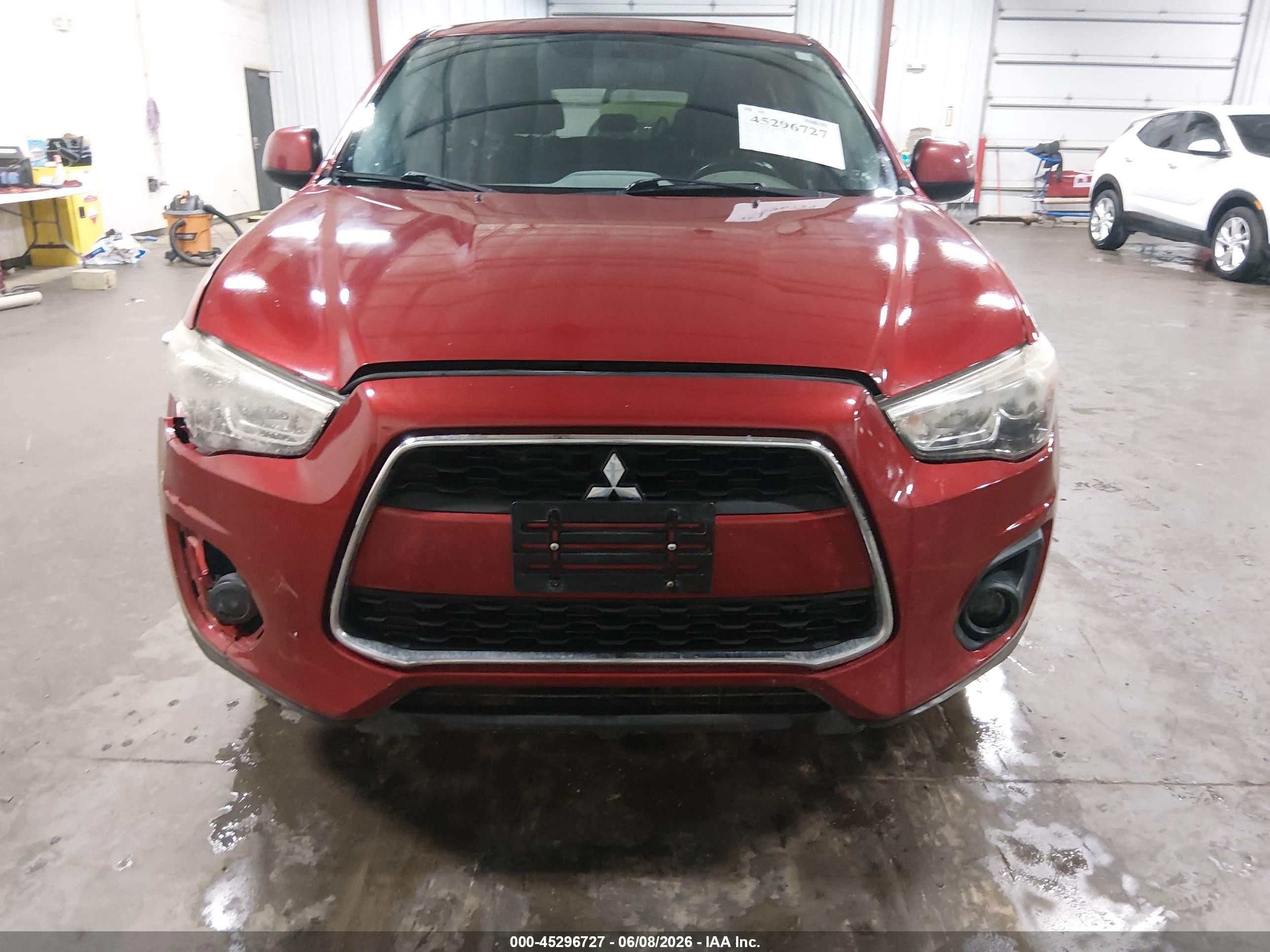 2014 Mitsubishi Outlander Sport Es Red vin: 4A4AR3AU4EE004598