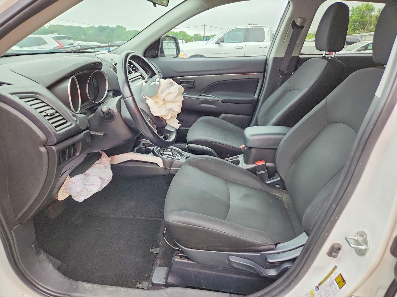 2014 Mitsubishi Outlander Sport Es White vin: 4A4AR3AU4EE011793