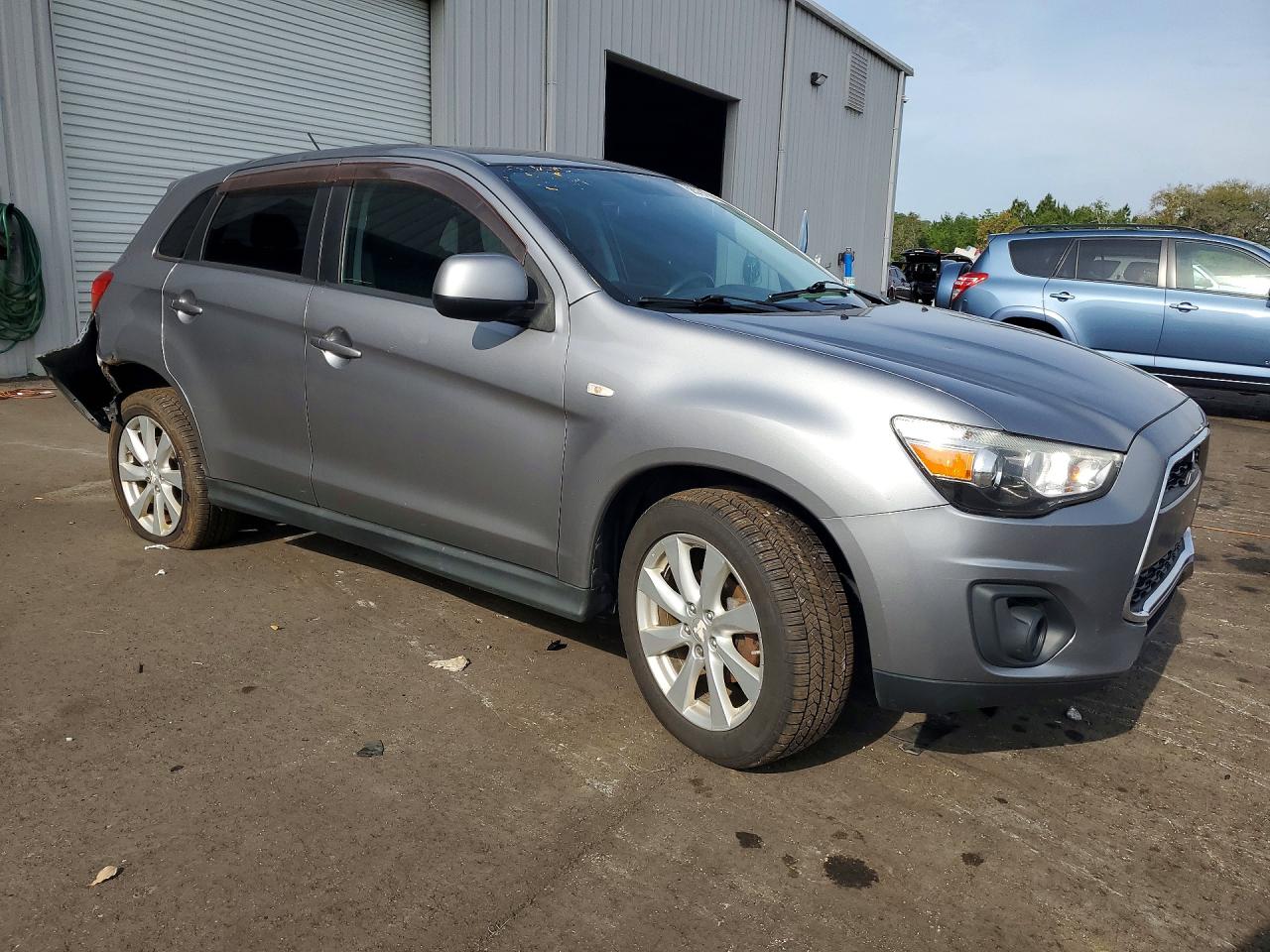 2014 Mitsubishi Outlander Sport Es Серый vin: 4A4AR3AU4EE013284