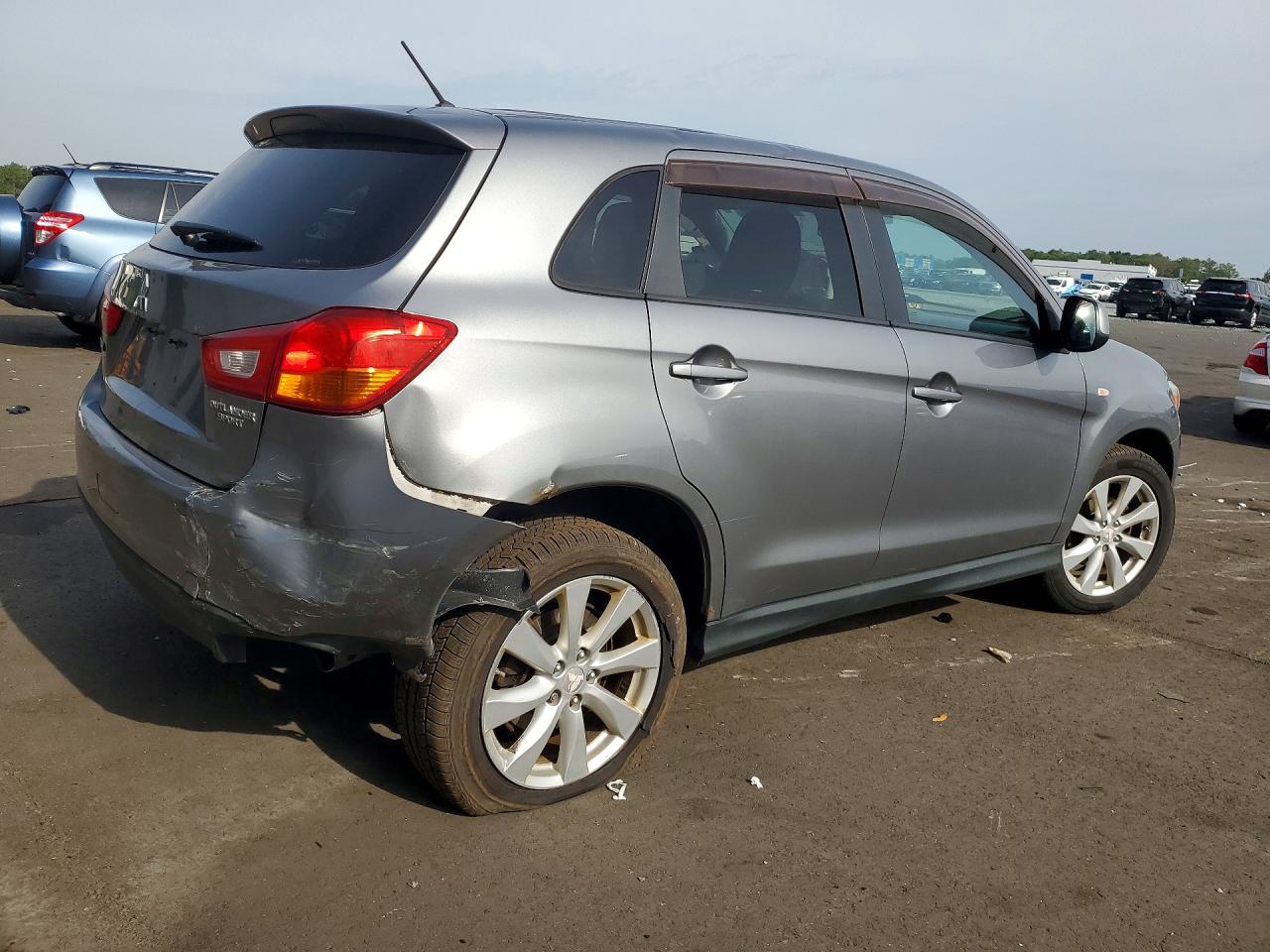 2014 Mitsubishi Outlander Sport Es Серый vin: 4A4AR3AU4EE013284