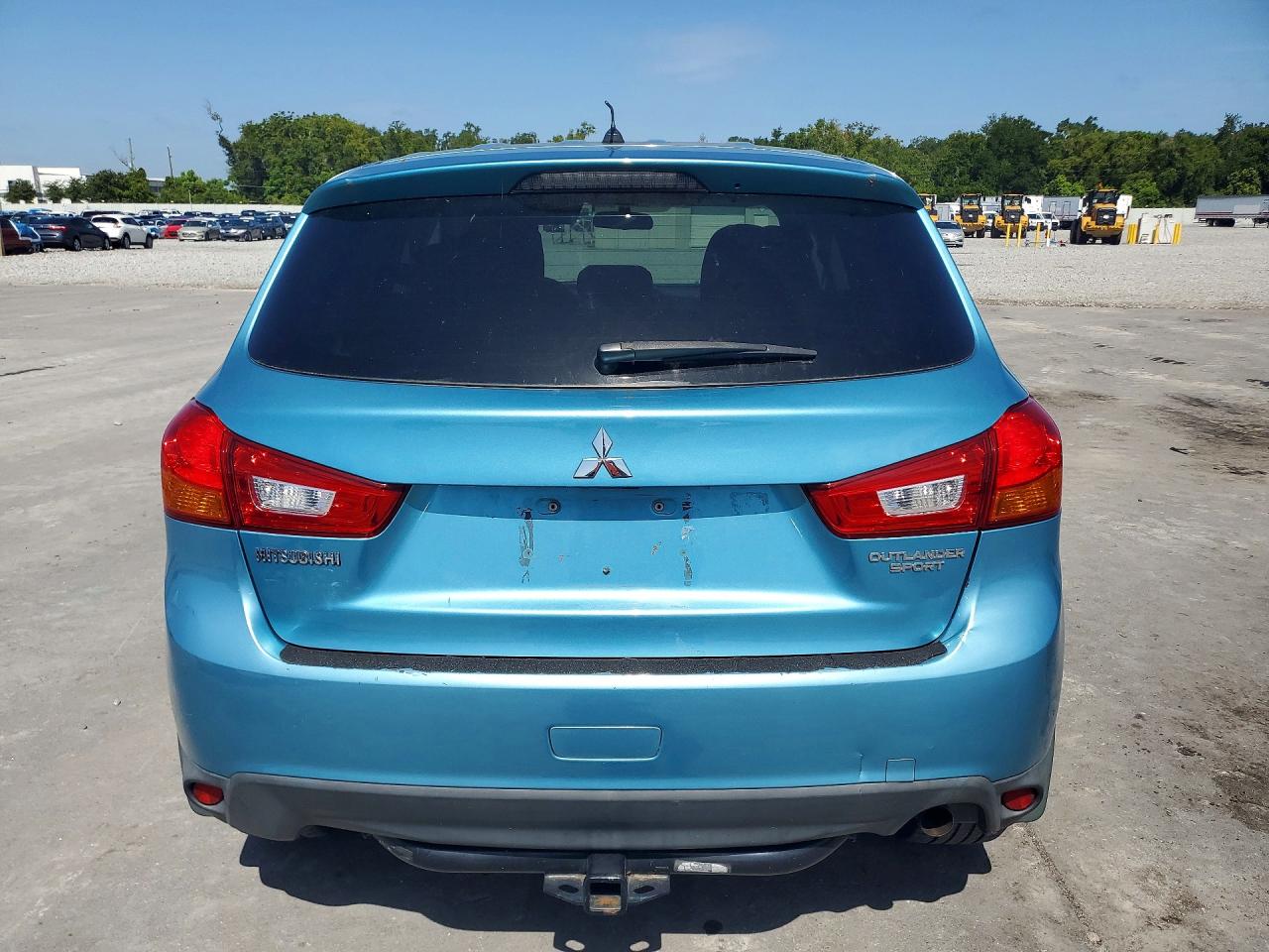 2014 Mitsubishi Outlander Sport Es Blue vin: 4A4AR3AU4EE032997