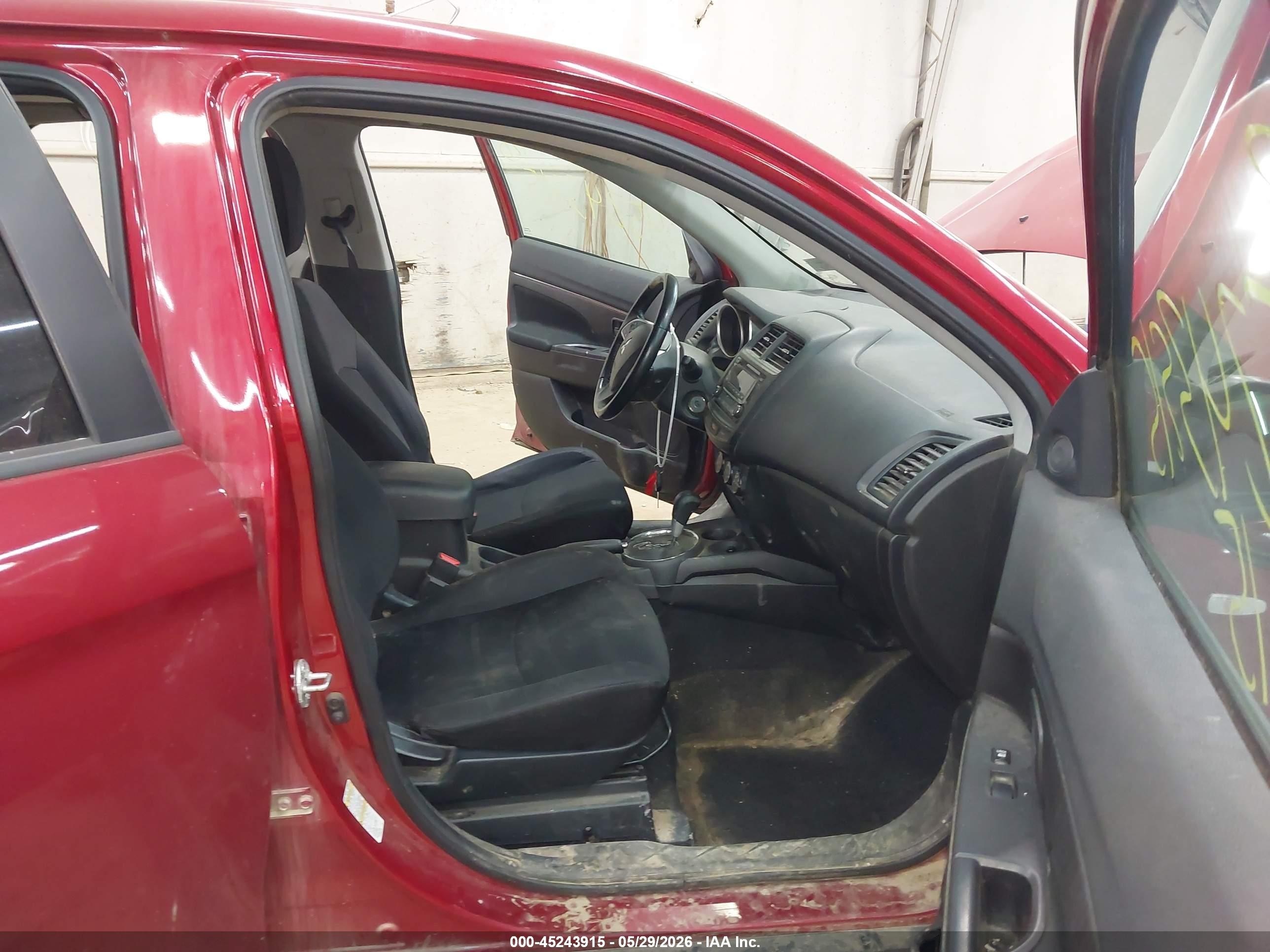 2015 Mitsubishi Outlander Sport Es Red vin: 4A4AR3AU4FE054080
