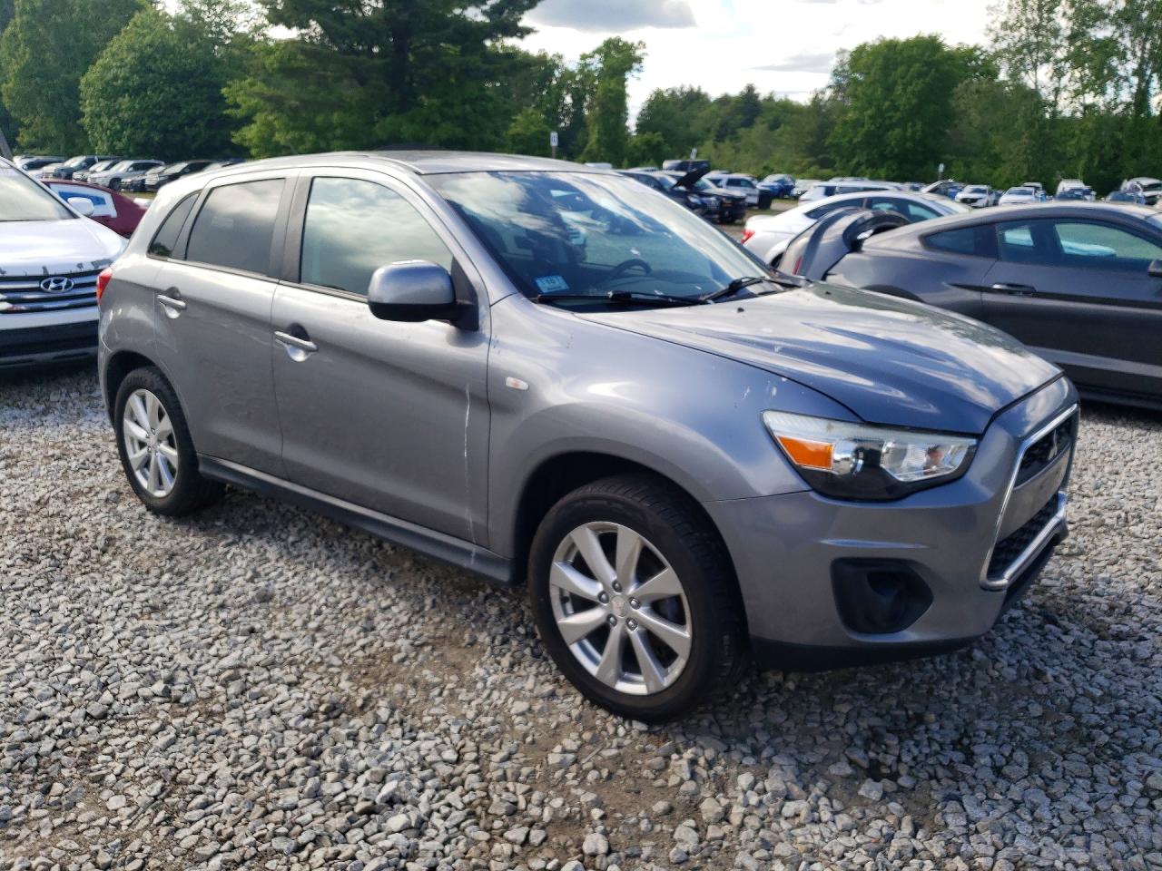 2013 Mitsubishi Outlander Sport Es Silver vin: 4A4AR3AU5DE022980