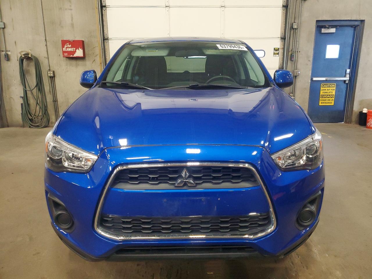 2015 Mitsubishi Outlander Sport Es Blue vin: 4A4AR3AU5FE052645