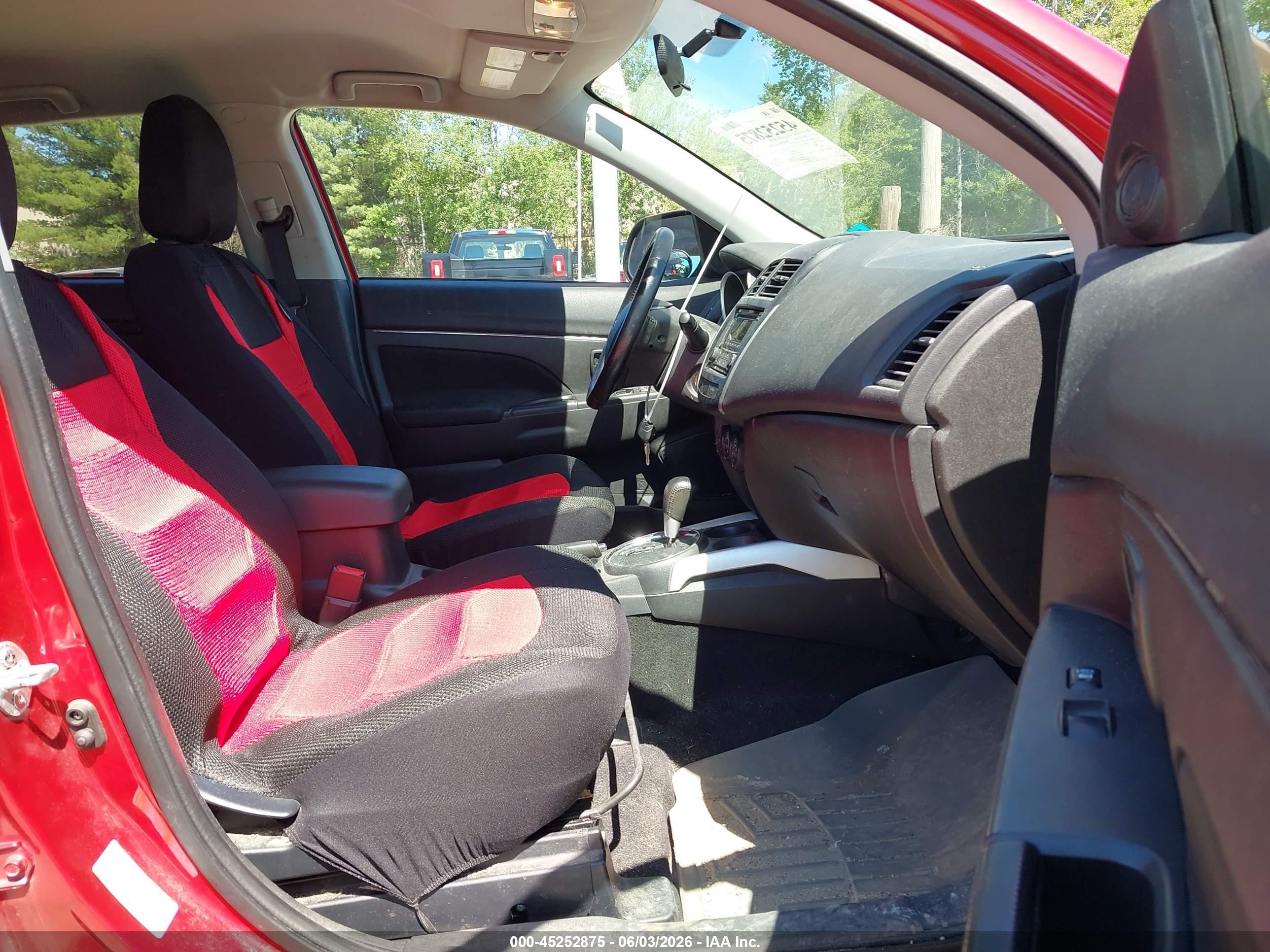 2014 Mitsubishi Outlander Sport Es Red vin: 4A4AR3AU6EE004537