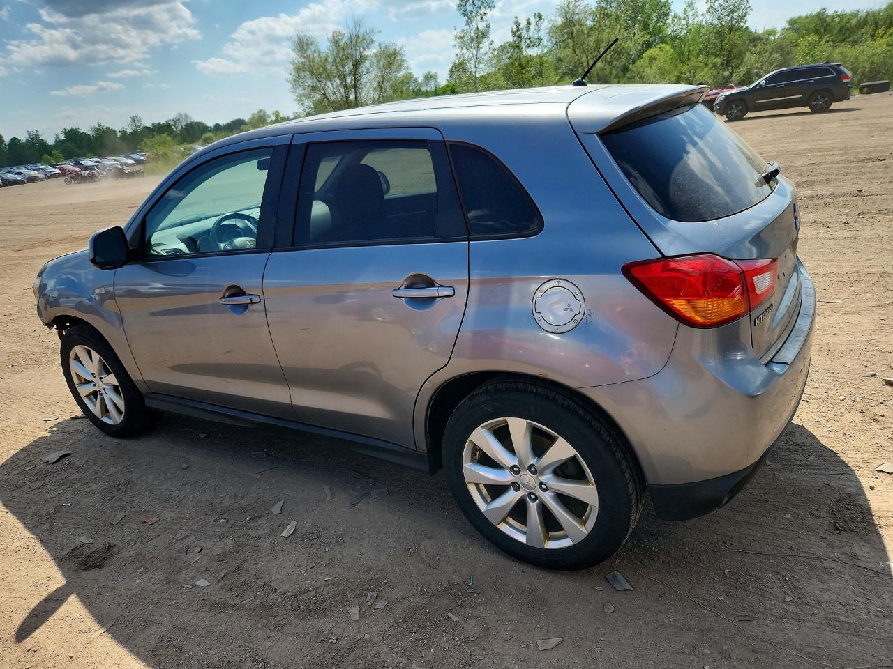 2014 Mitsubishi Outlander Sport Es Gray vin: 4A4AR3AU6EE016199