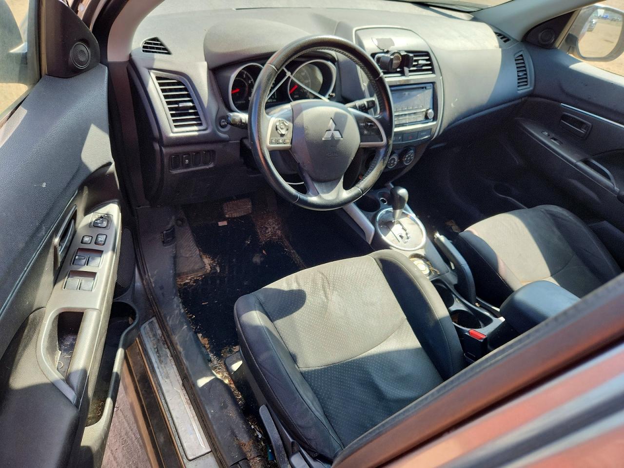 2014 Mitsubishi Outlander Sport Es Gray vin: 4A4AR3AU6EE016199