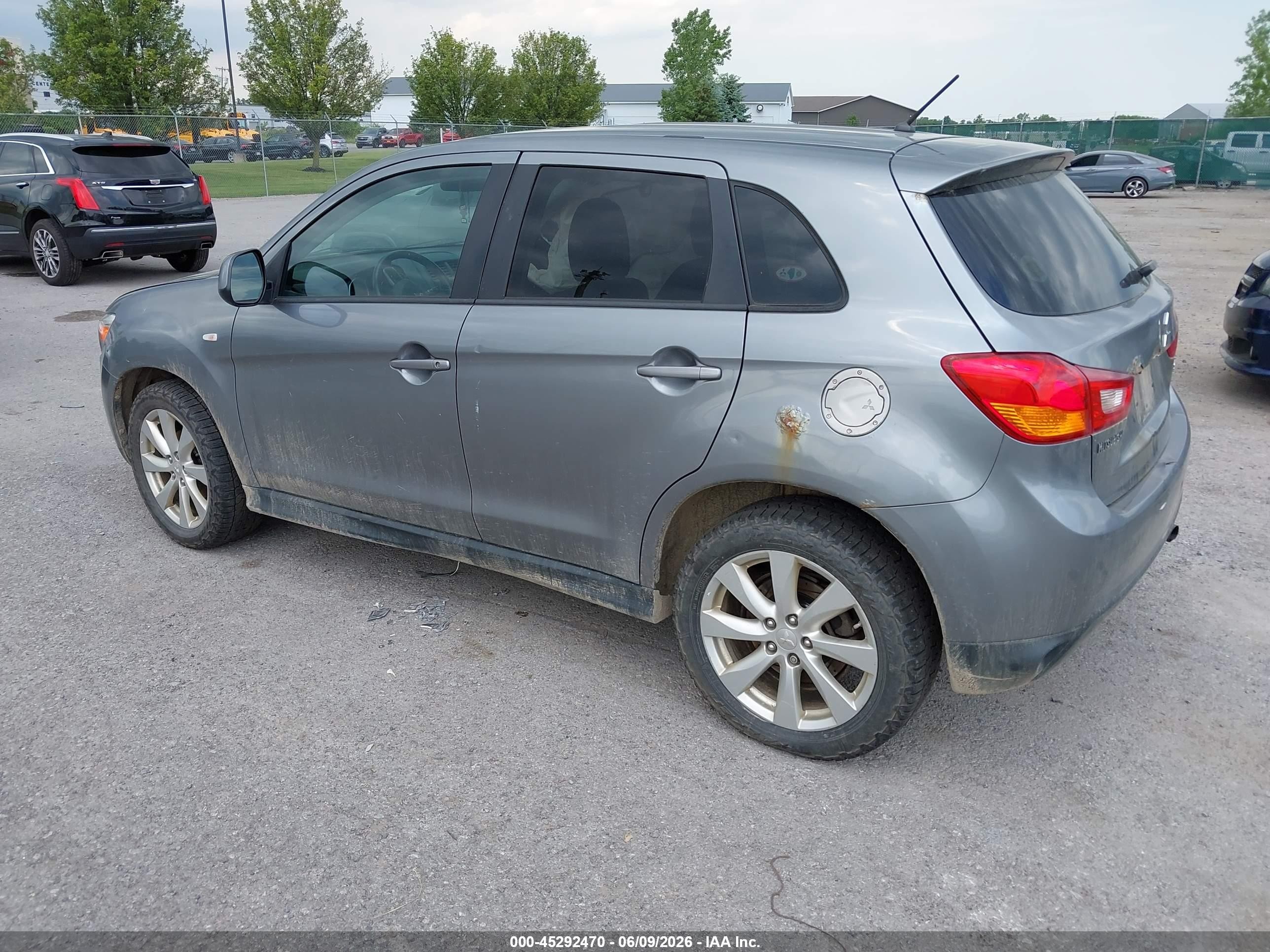 2015 Mitsubishi Outlander Sport Es Gray vin: 4A4AR3AU6FE008461